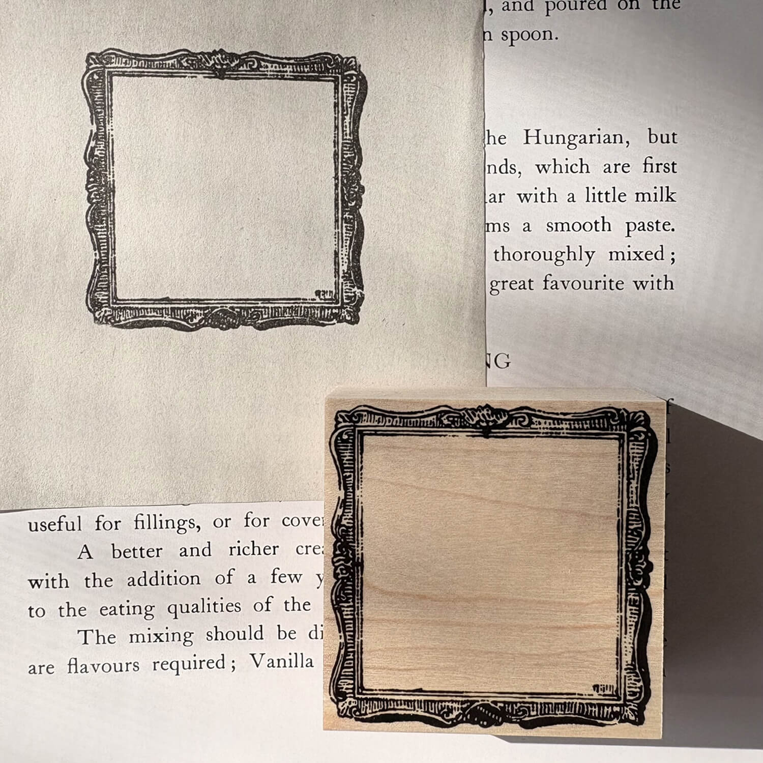 Keiko Endo Rubber Stamp - Antique Frame
