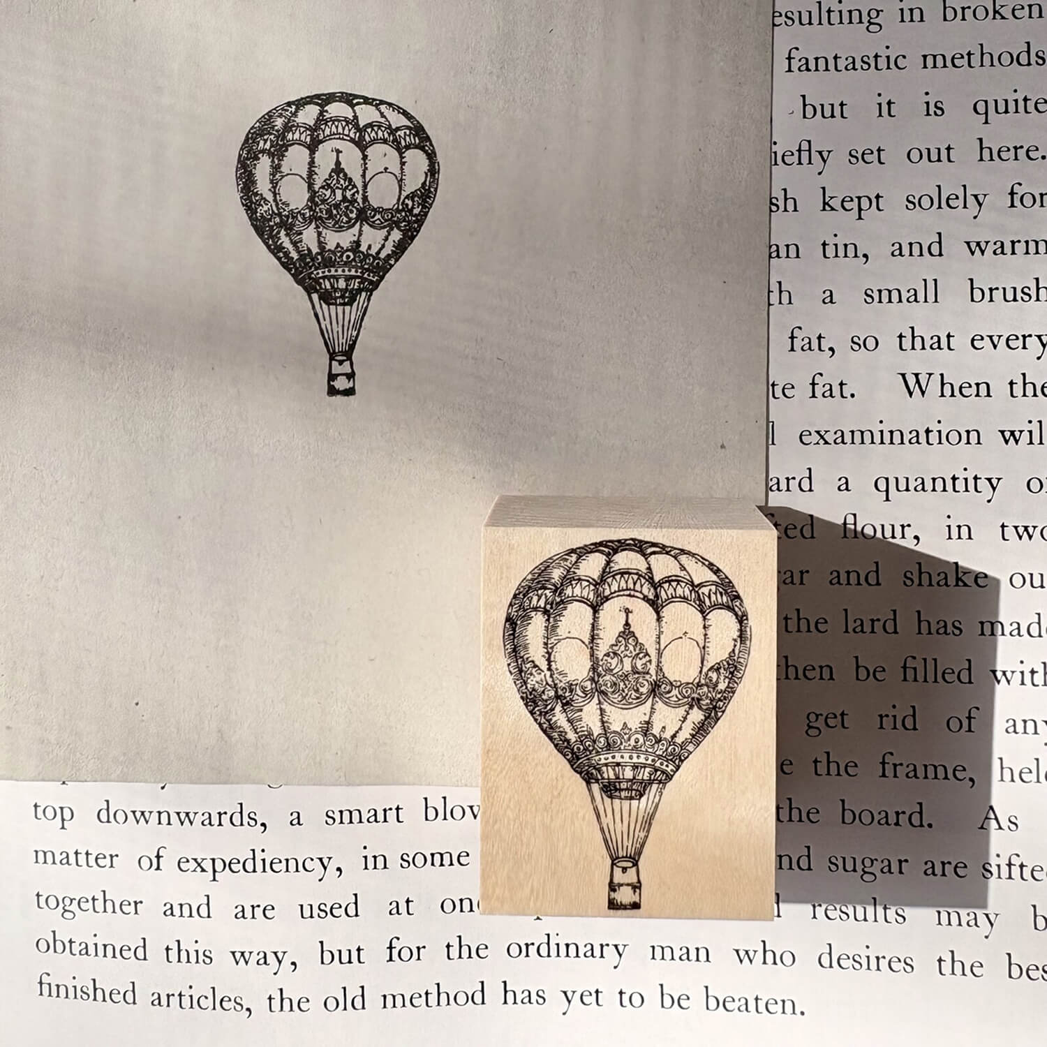 Keiko Endo Rubber Stamp - Hot Air Balloon
