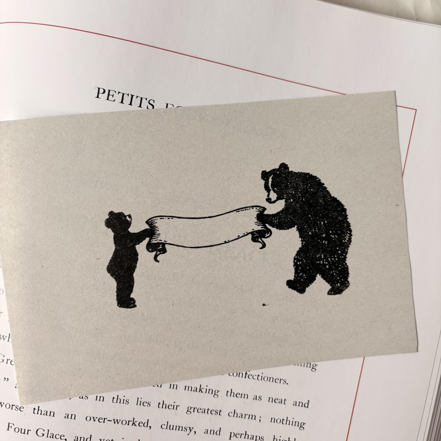 Keiko Endo Rubber Stamp - Ribbon Banner