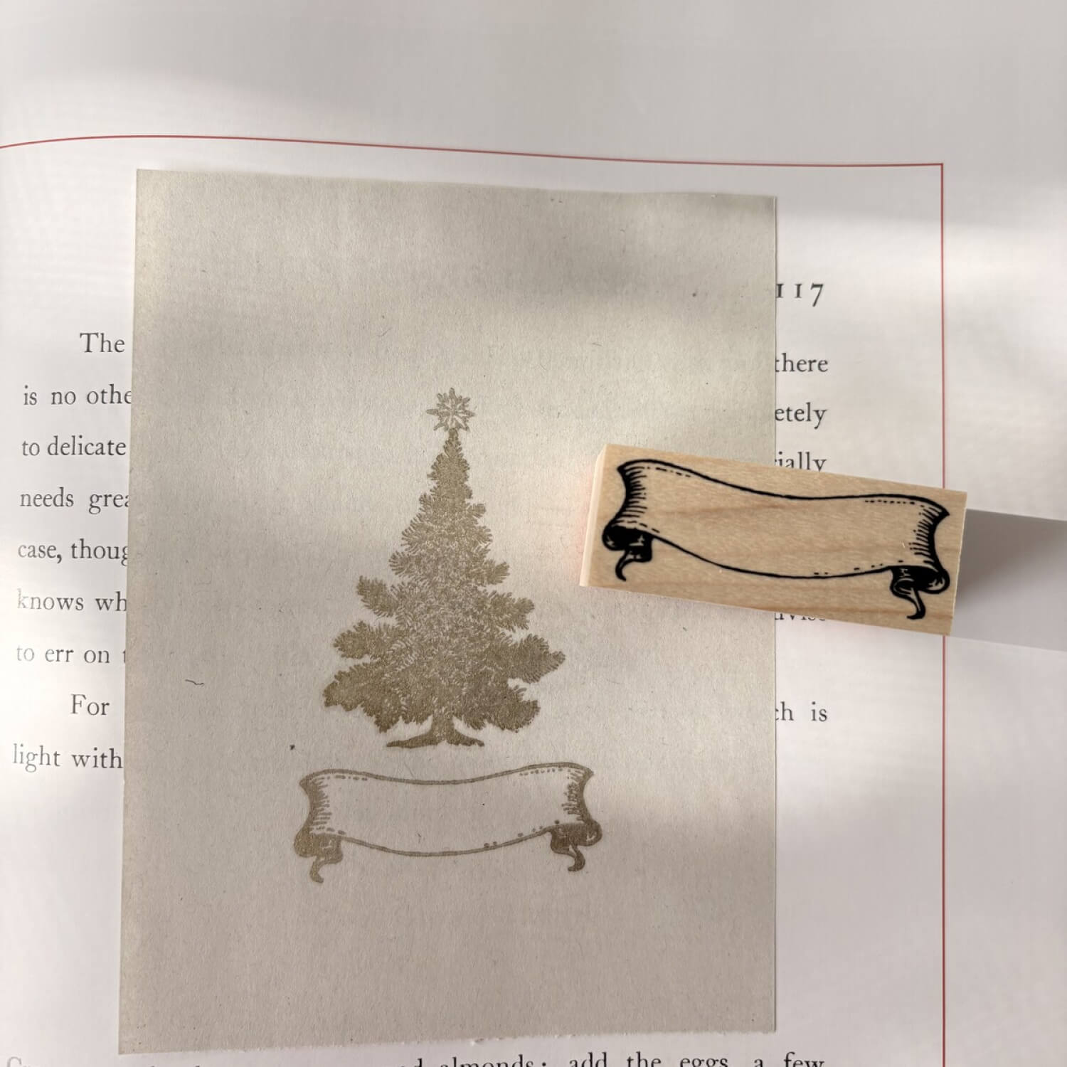 Keiko Endo Rubber Stamp - Ribbon Banner