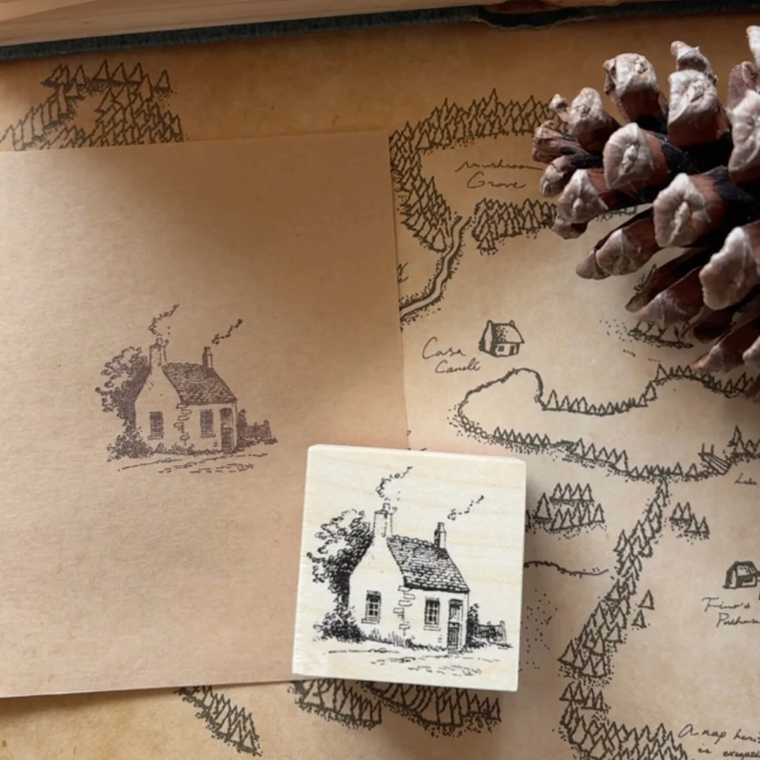 Keiko Endo Wood Mount Stamp Set – Canelé Forest Village