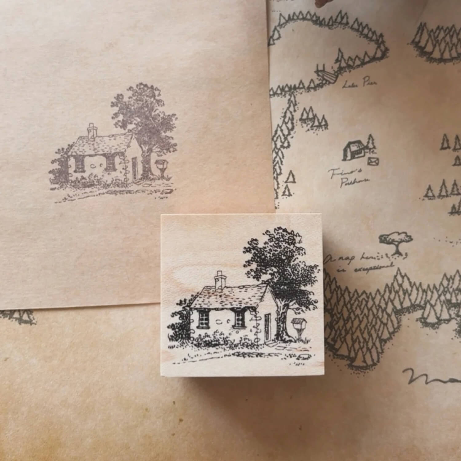 Keiko Endo Wood Mount Stamp Set – Canelé Forest Village
