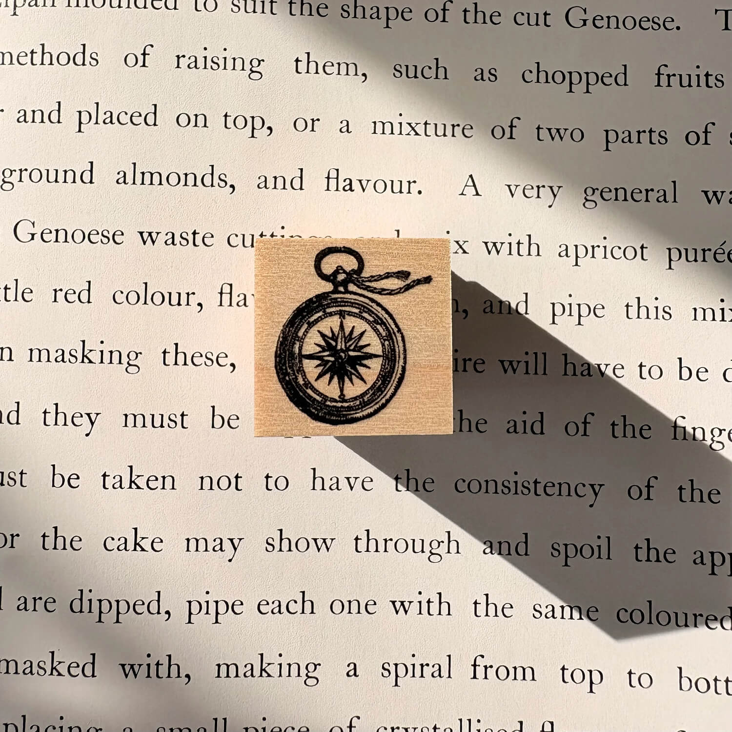 Keiko Endo Wood Mount Stamp – Traveler’s Compass