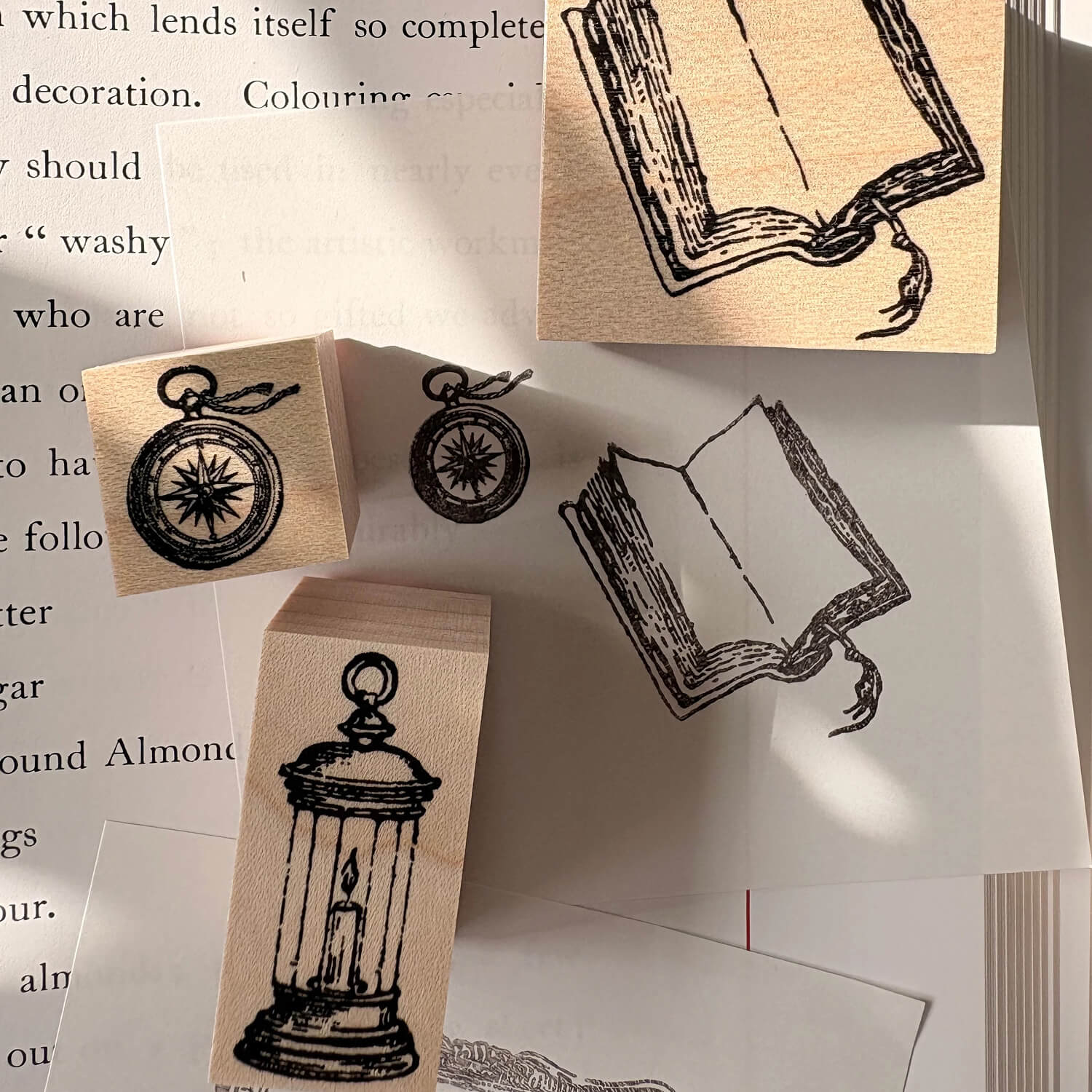 Keiko Endo Wood Mount Stamp – Traveler’s Lantern
