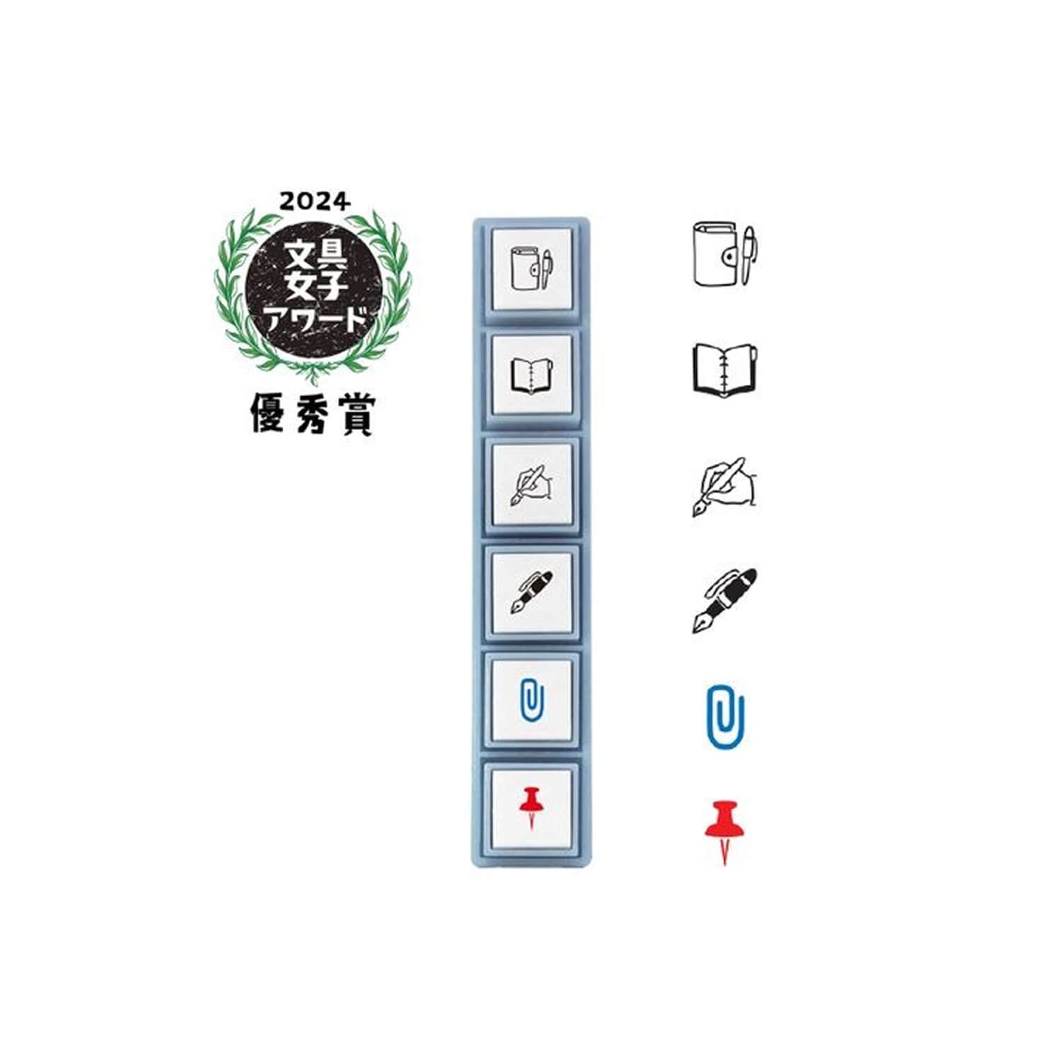 Kodomo No Kao Pochitto Pick 6 Push Button Stamp