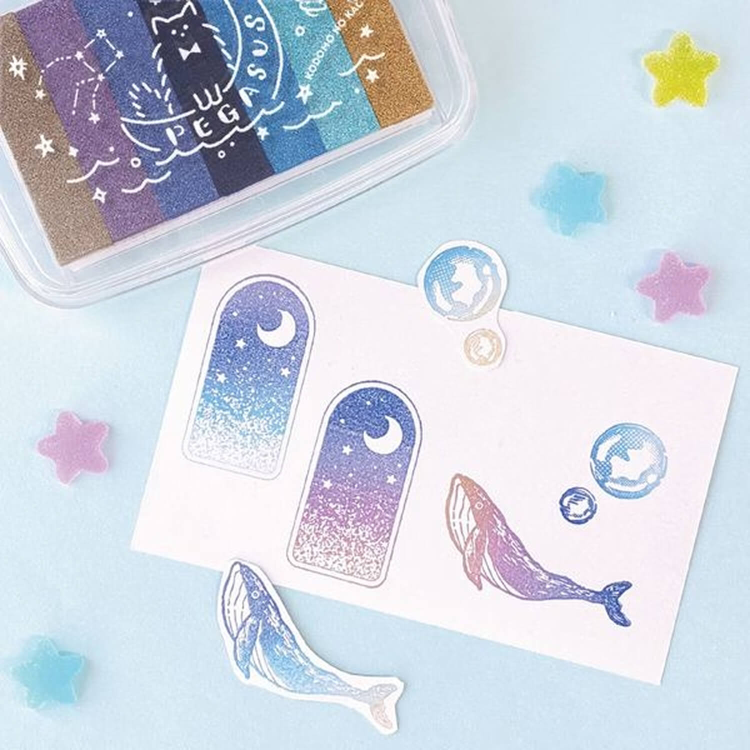 Kodomo no Kao Gradient Ink Pad – Sparkling Pegasus