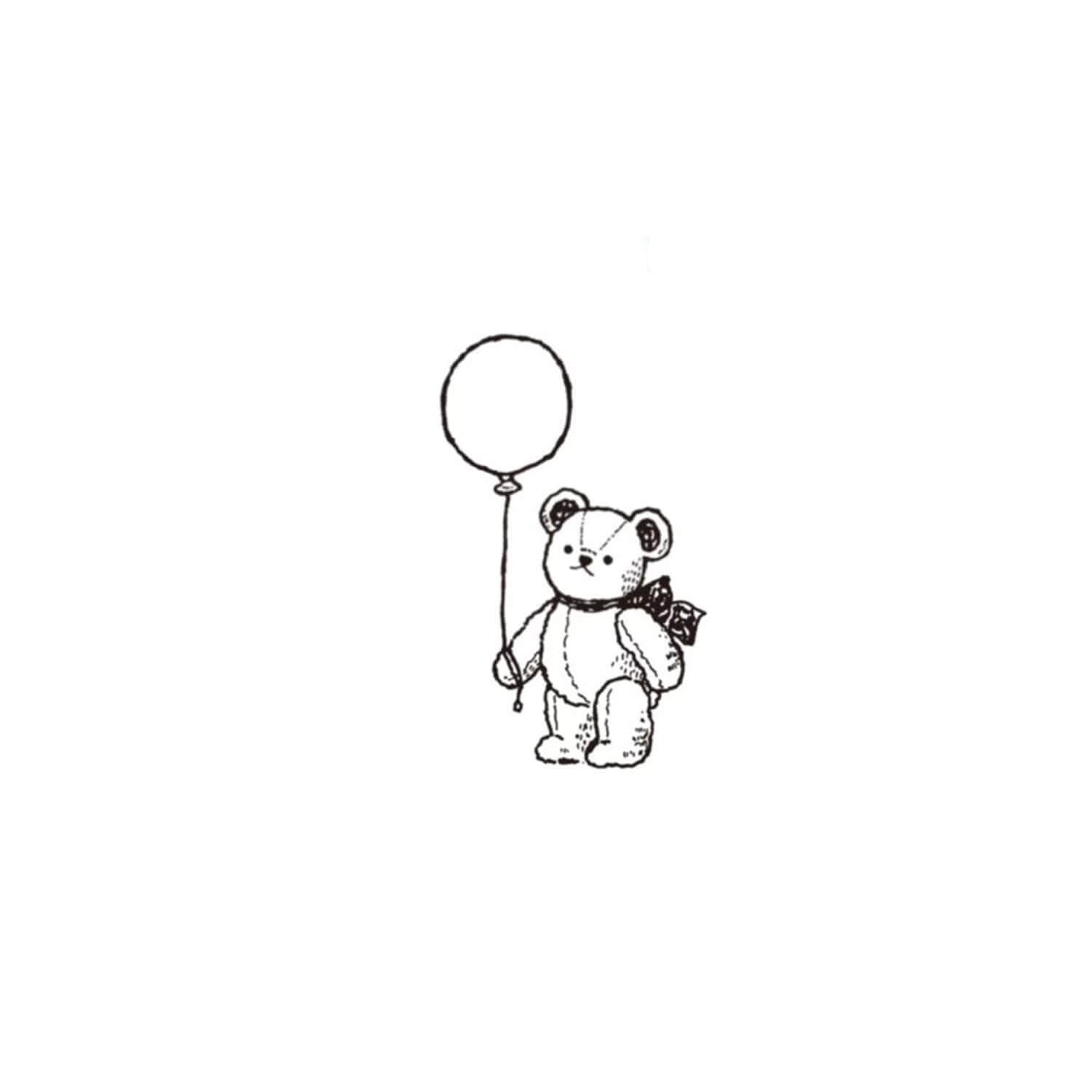 Kodomo no Kao I Love Stamp – Balloon Bear