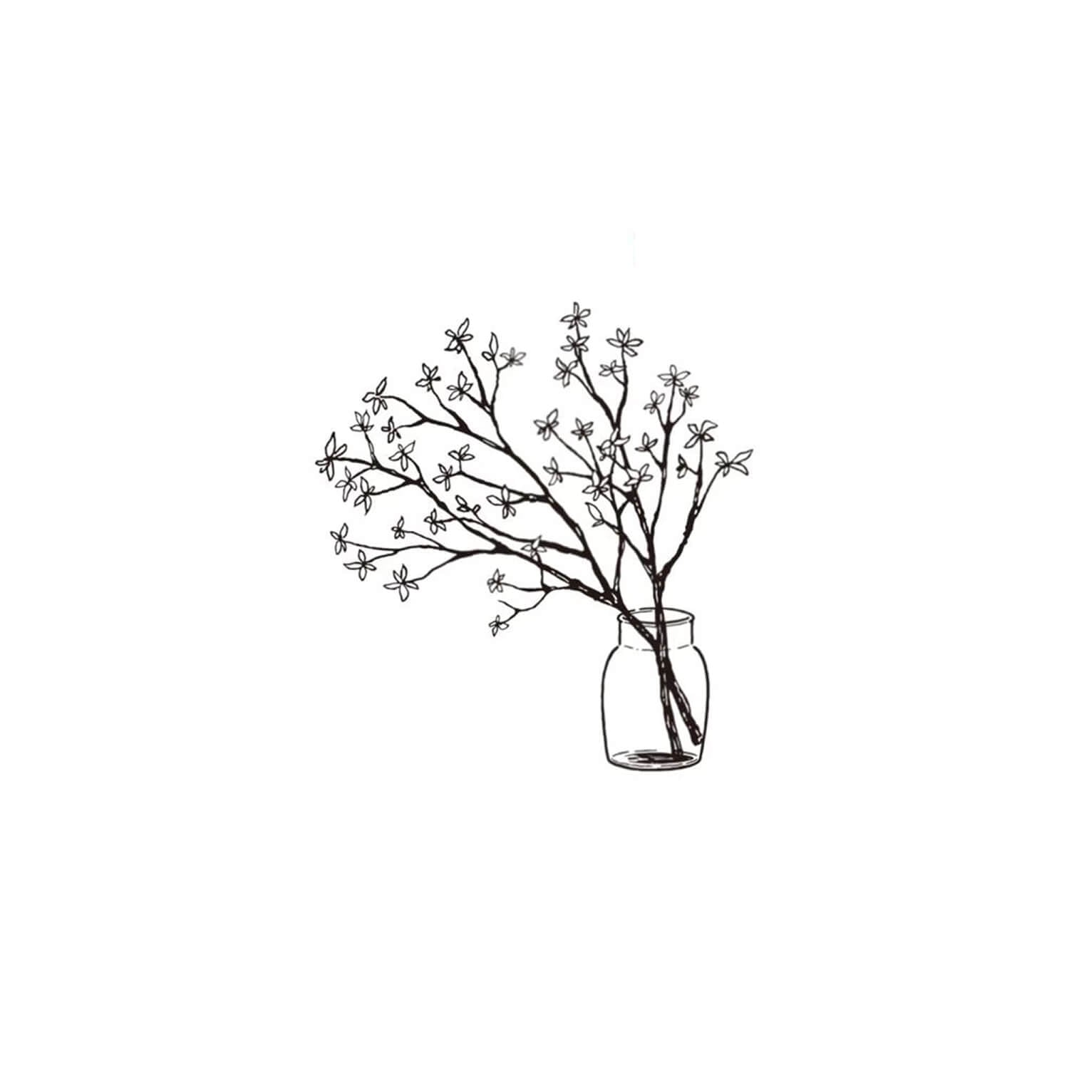 Kodomo no Kao I Love Stamp – Branches in Vase