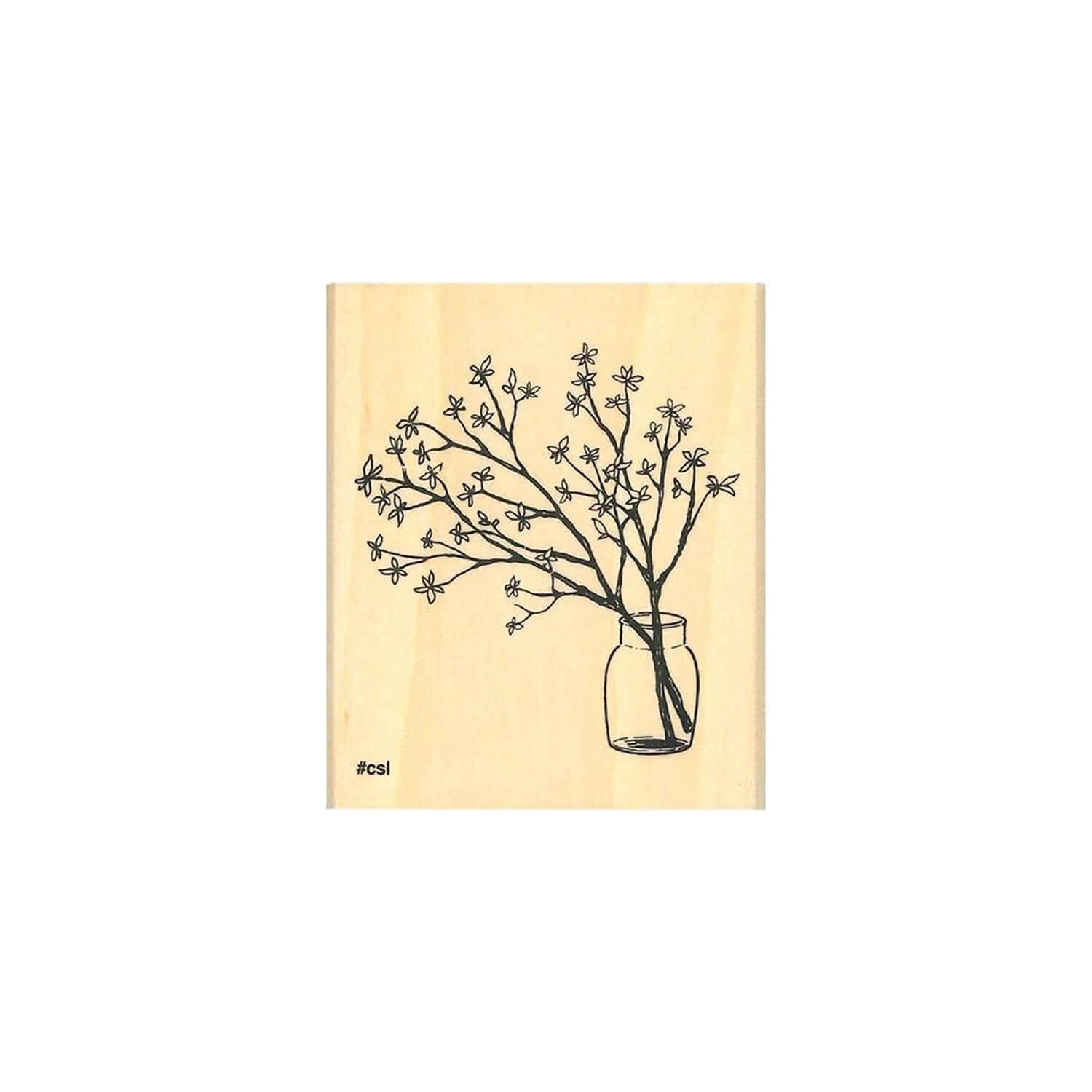 Kodomo no Kao I Love Stamp – Branches in Vase
