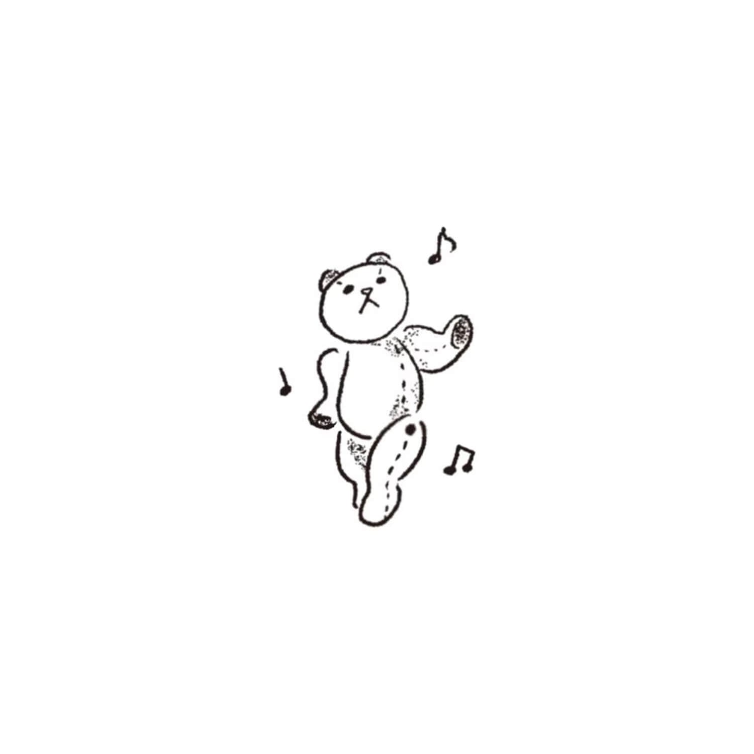 Kodomo no Kao I Love Stamp – Dancing Bear