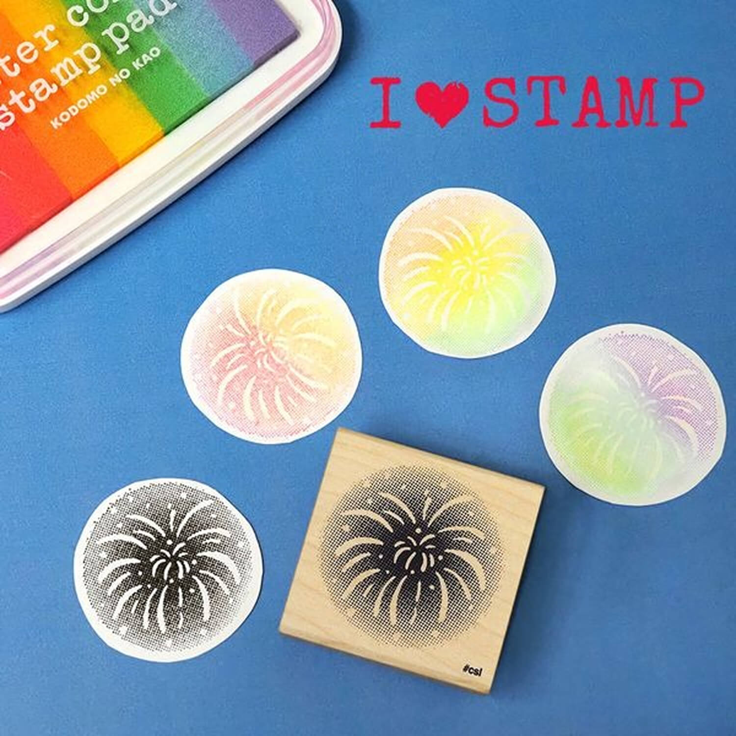 Kodomo no Kao I Love Stamp – Fireworks (Large)