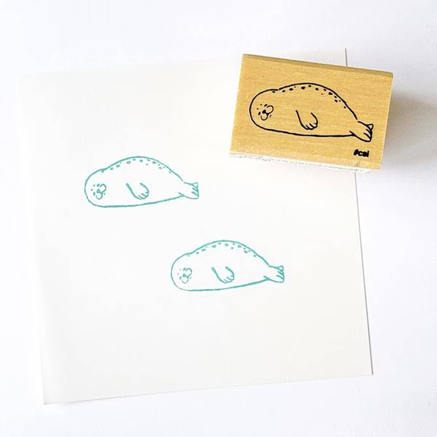 Kodomo no Kao I Love Stamp – Sunbathing Seal