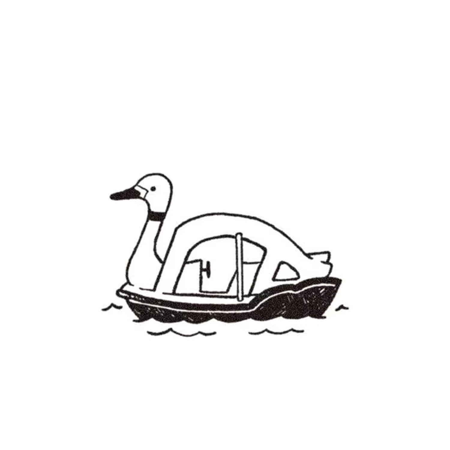 Kodomo no Kao I Love Stamp – Swan Boat