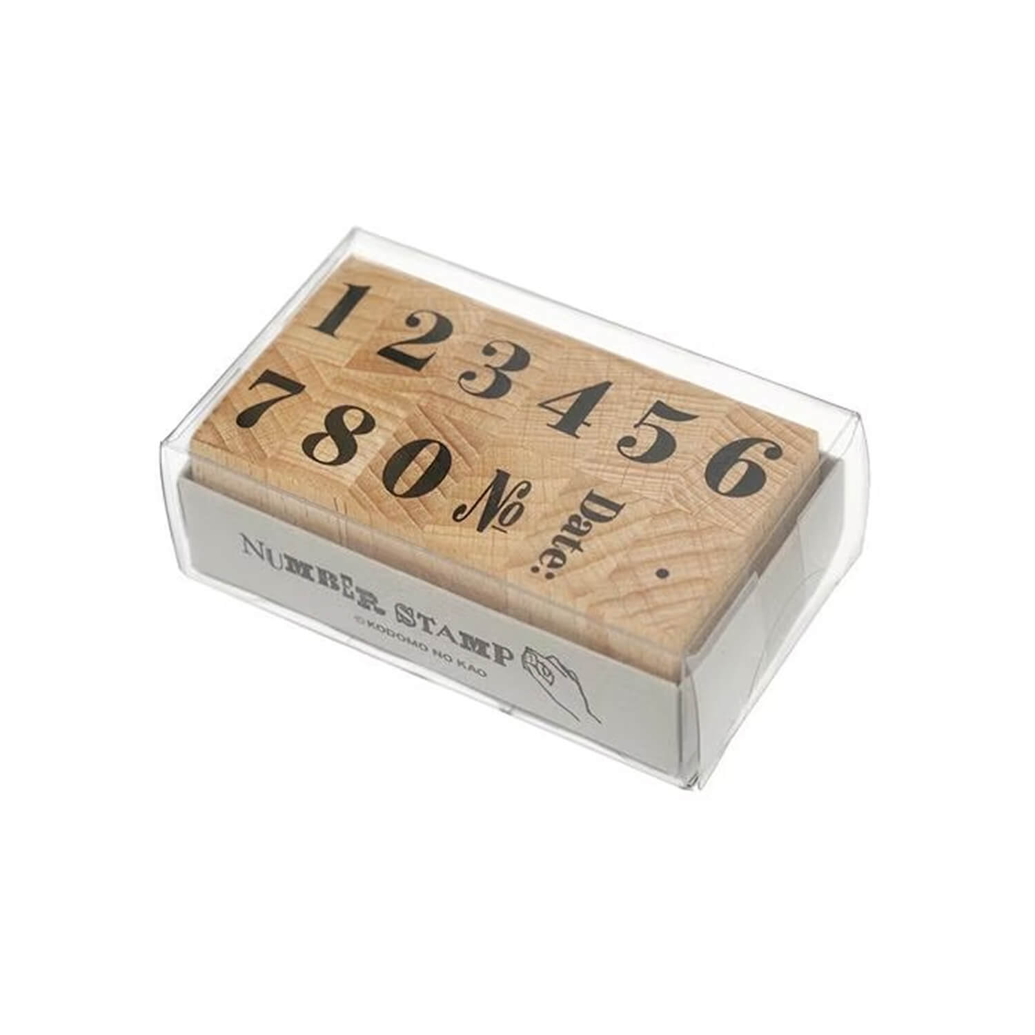 Kodomo no Kao Number Stamp Set – Mincho Font