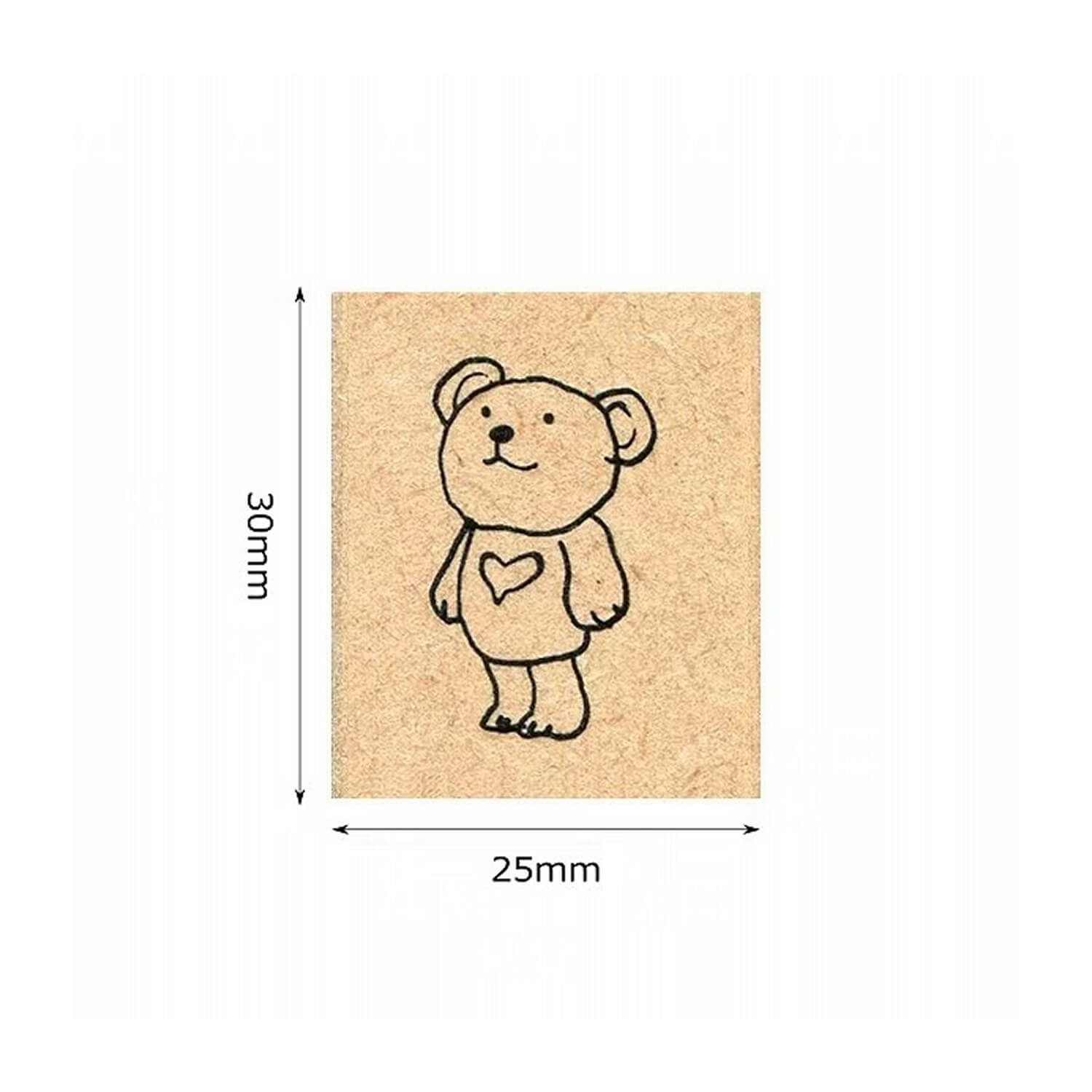 Kodomo no Kao Piccolo Stamp – Bear Standing