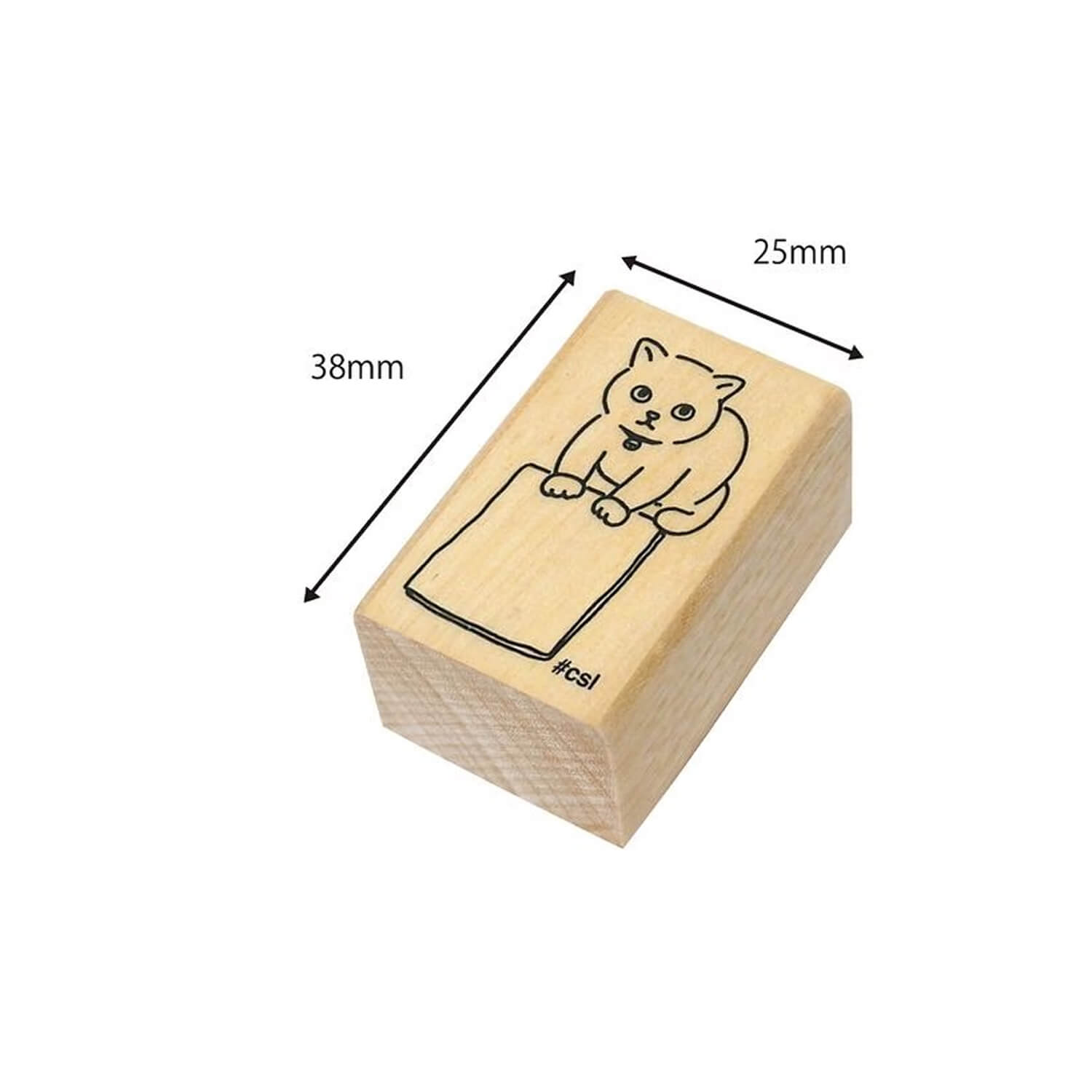 Kodomoo Kao I Love Stamp – Cat Offering a Memo