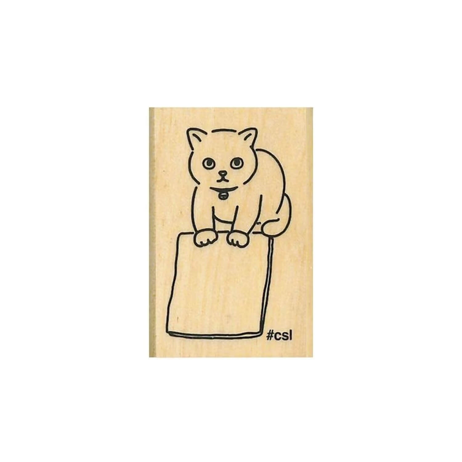 Kodomoo Kao I Love Stamp – Cat Offering a Memo