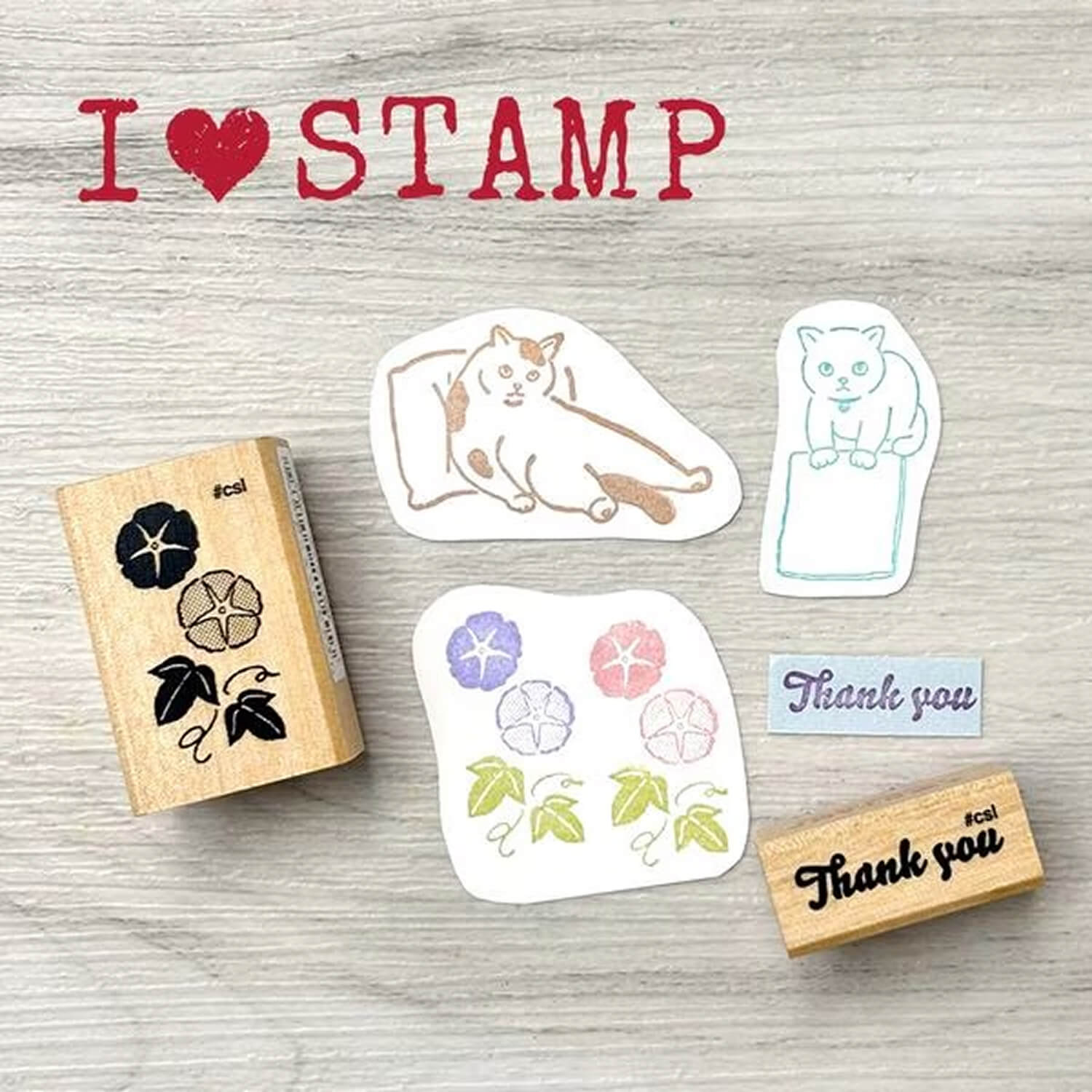Kodomoo Kao I Love Stamp – Cat in a Cushion
