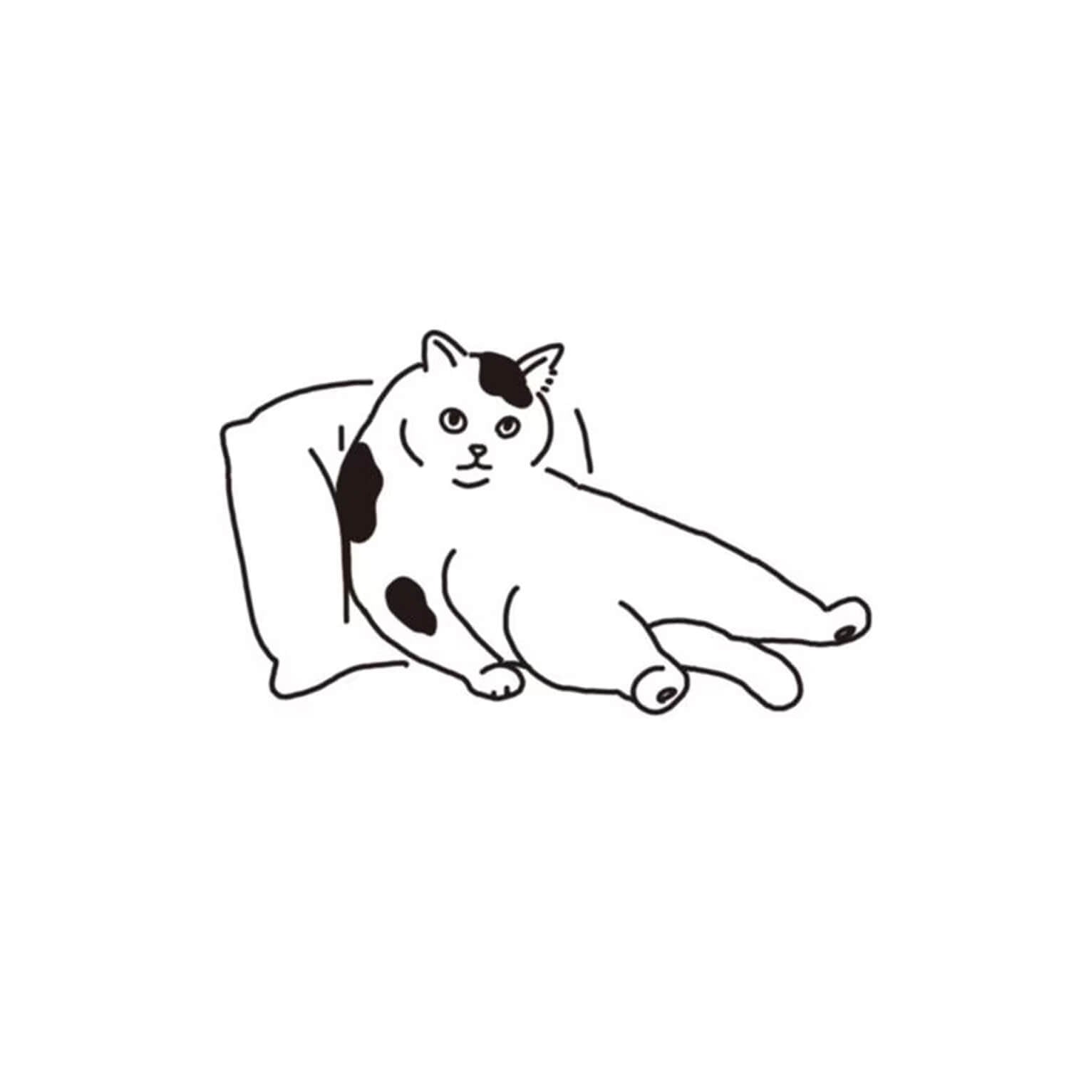 Kodomoo Kao I Love Stamp – Cat in a Cushion