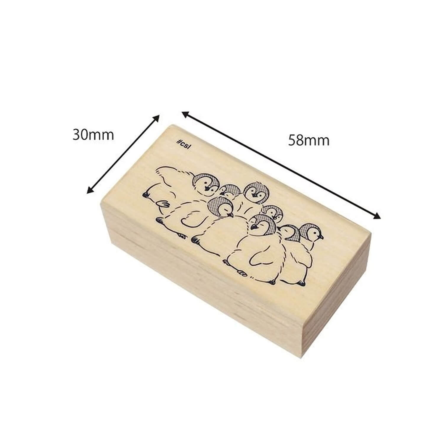 Kodomoo Kao I Love Stamp – Snuggled Penguins