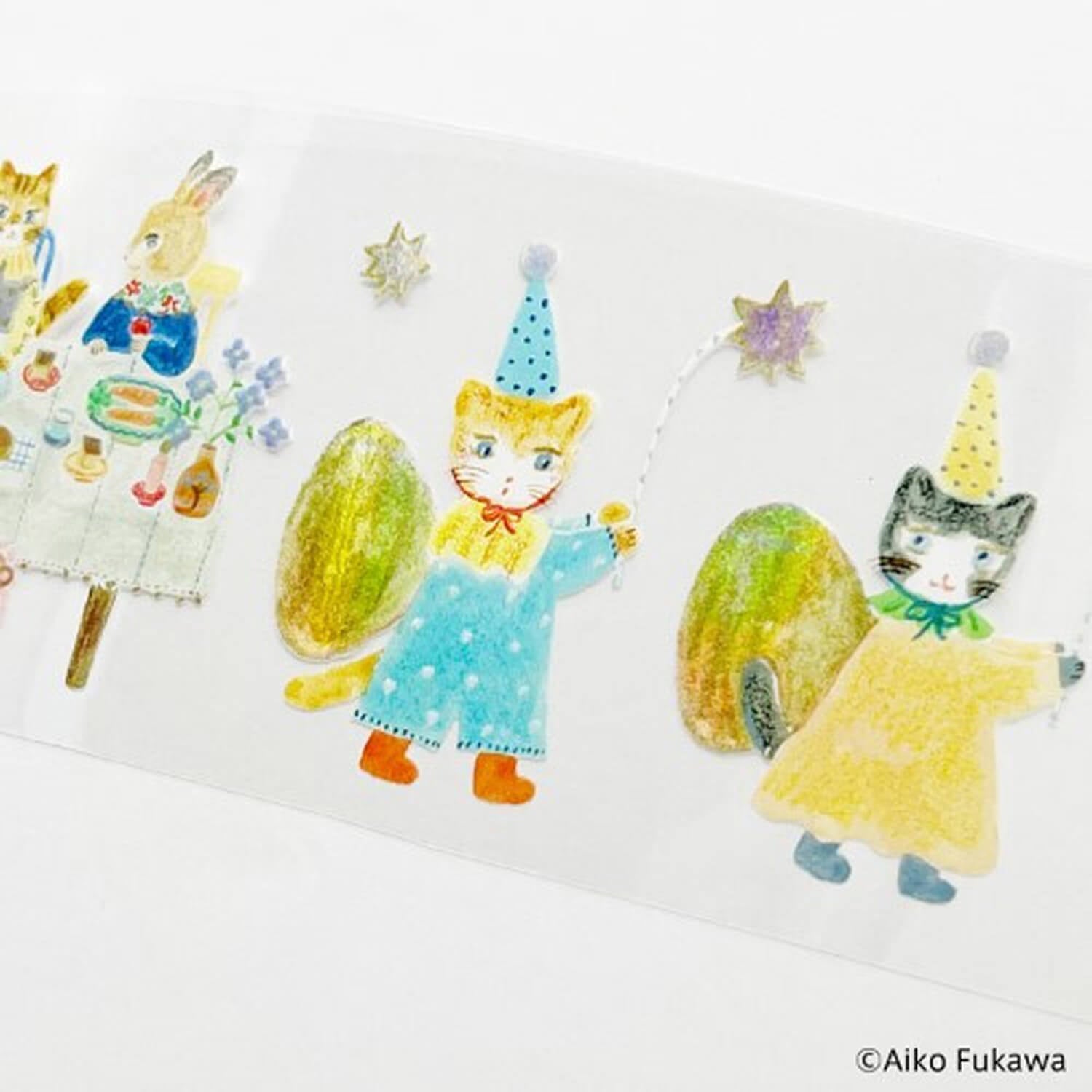 Komamono Lab x Aiko Fukawa Clear Roll Sticker