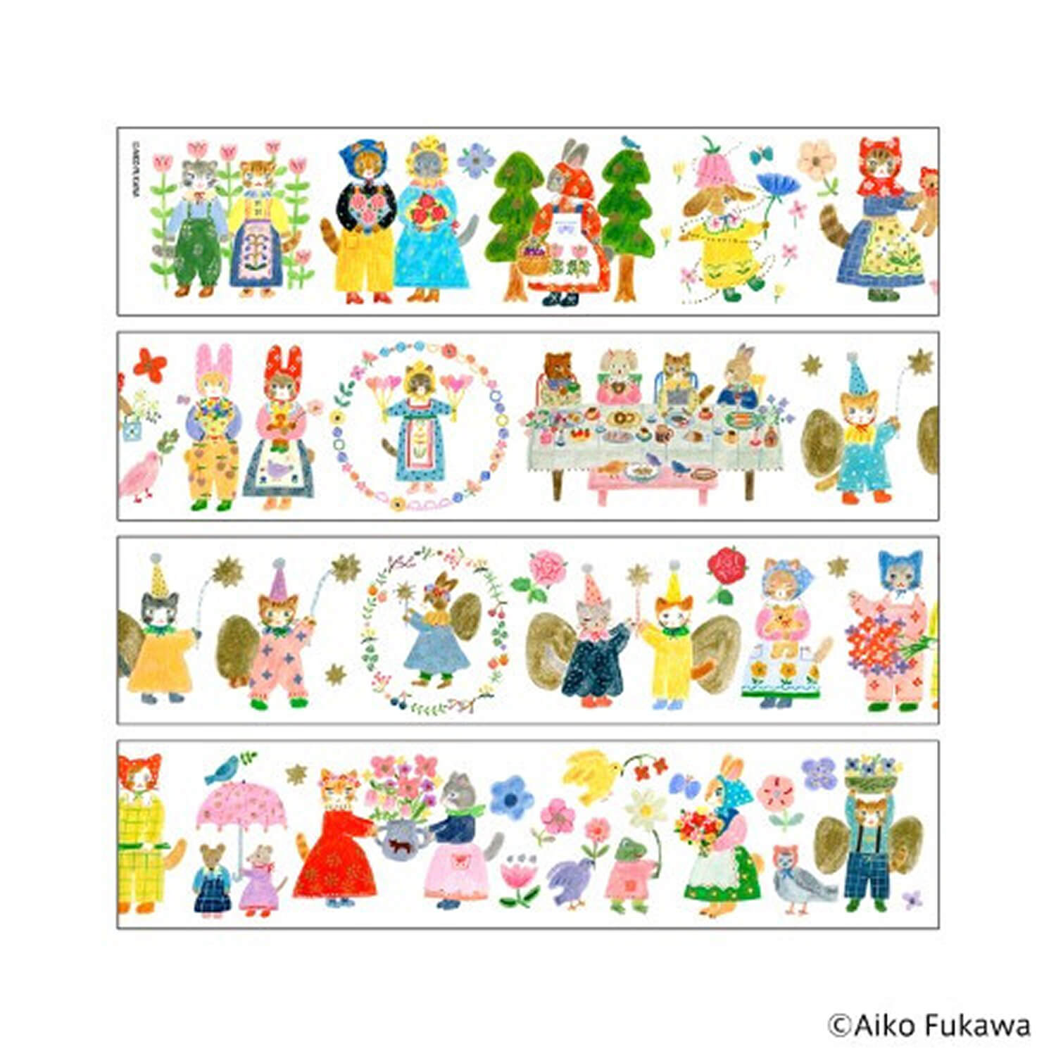 Komamono Lab x Aiko Fukawa Clear Roll Sticker