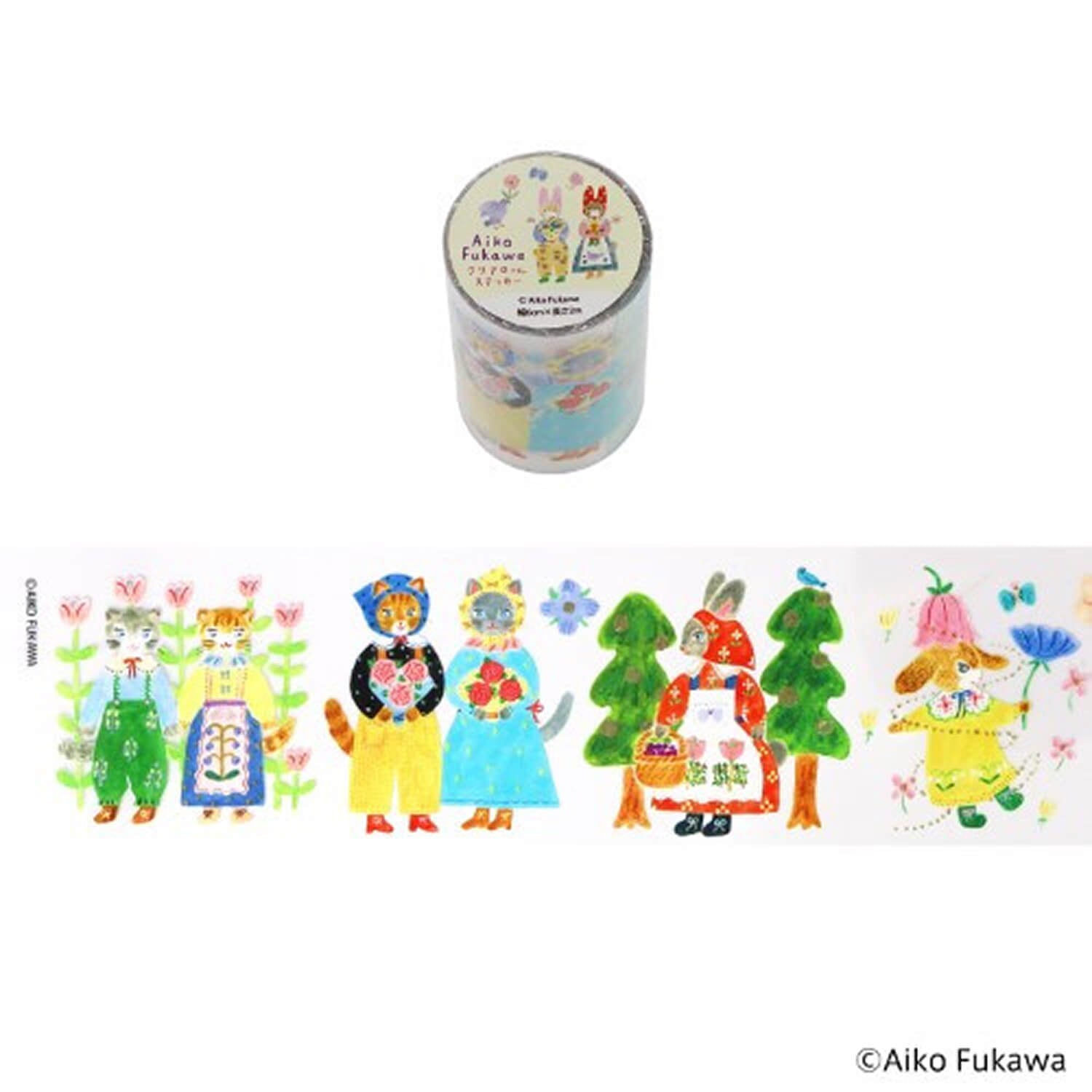Komamono Lab x Aiko Fukawa Clear Roll Sticker