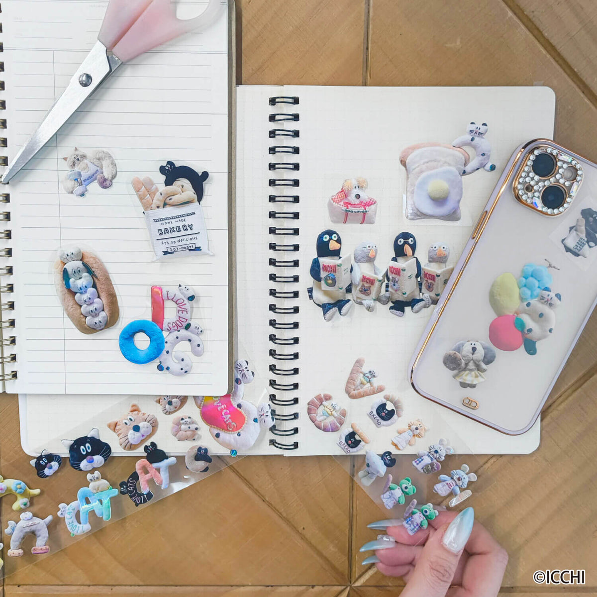 Komamono Lab x ICCHI Clear Roll Stickers