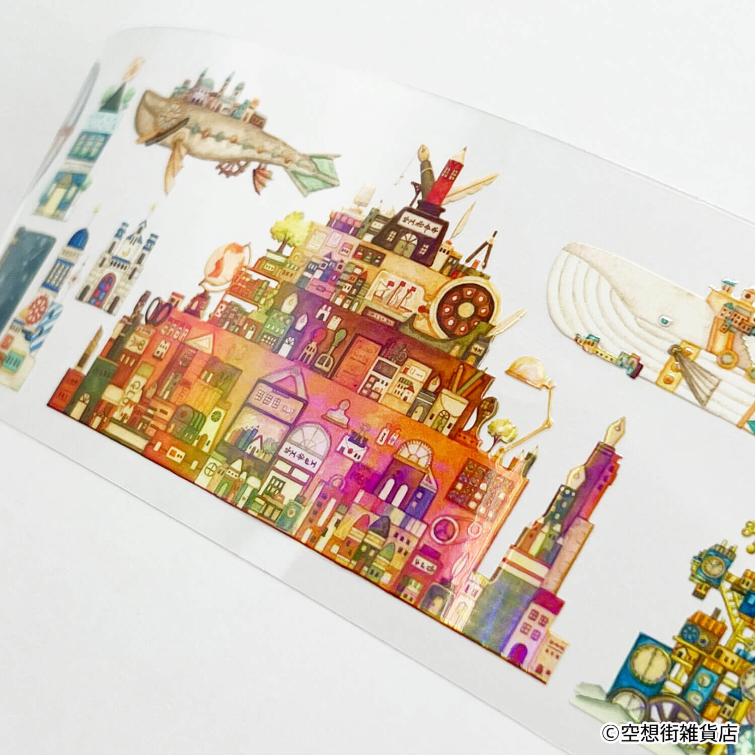 Komamono Lab x Imaginary Town General Store Clear Roll Sticker