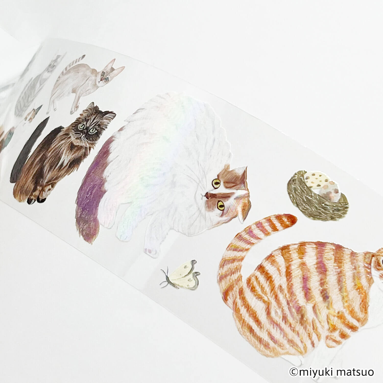 Komamono Lab x Miyuki Matsuo Clear Roll Sticker