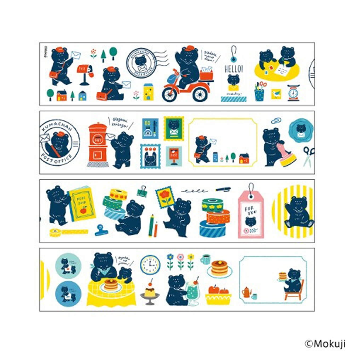 Komamono Lab x Mokuji Clear Roll Sticker