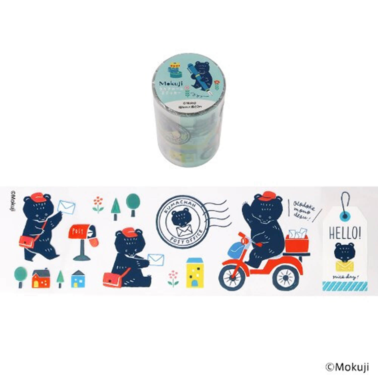 Komamono Lab x Mokuji Clear Roll Sticker
