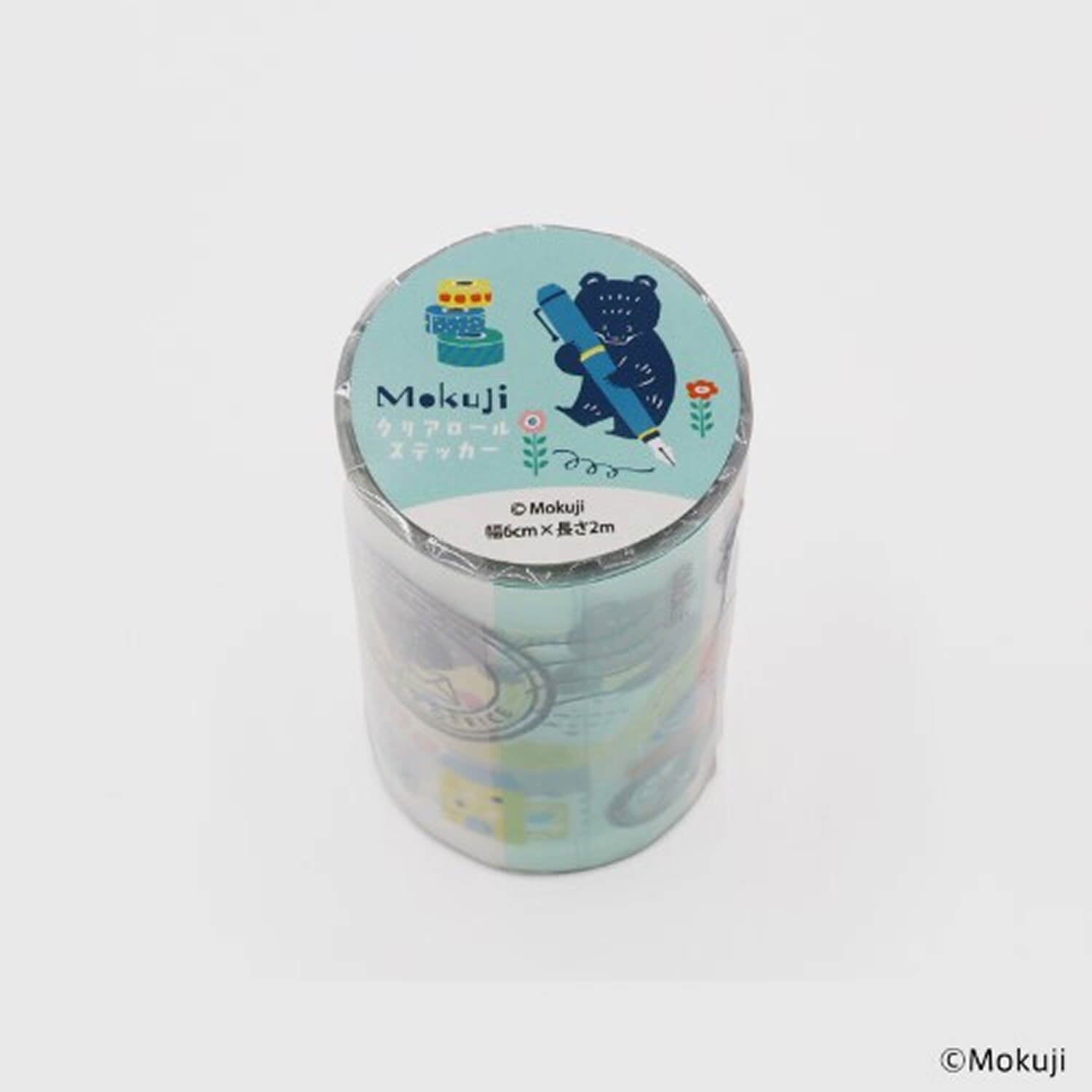 Komamono Lab x Mokuji Clear Roll Sticker