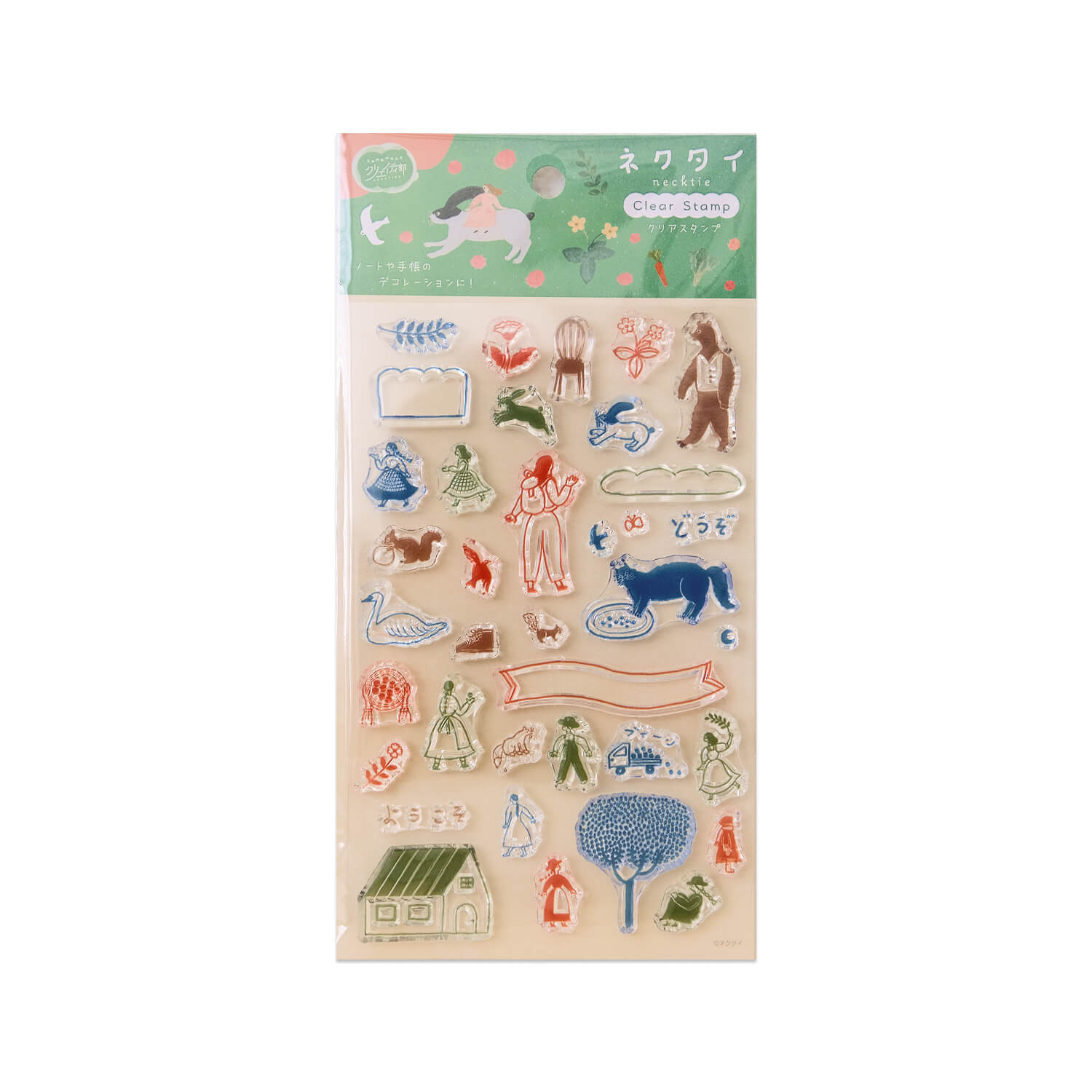 Komamono Lab x Necktie Clear Stamp