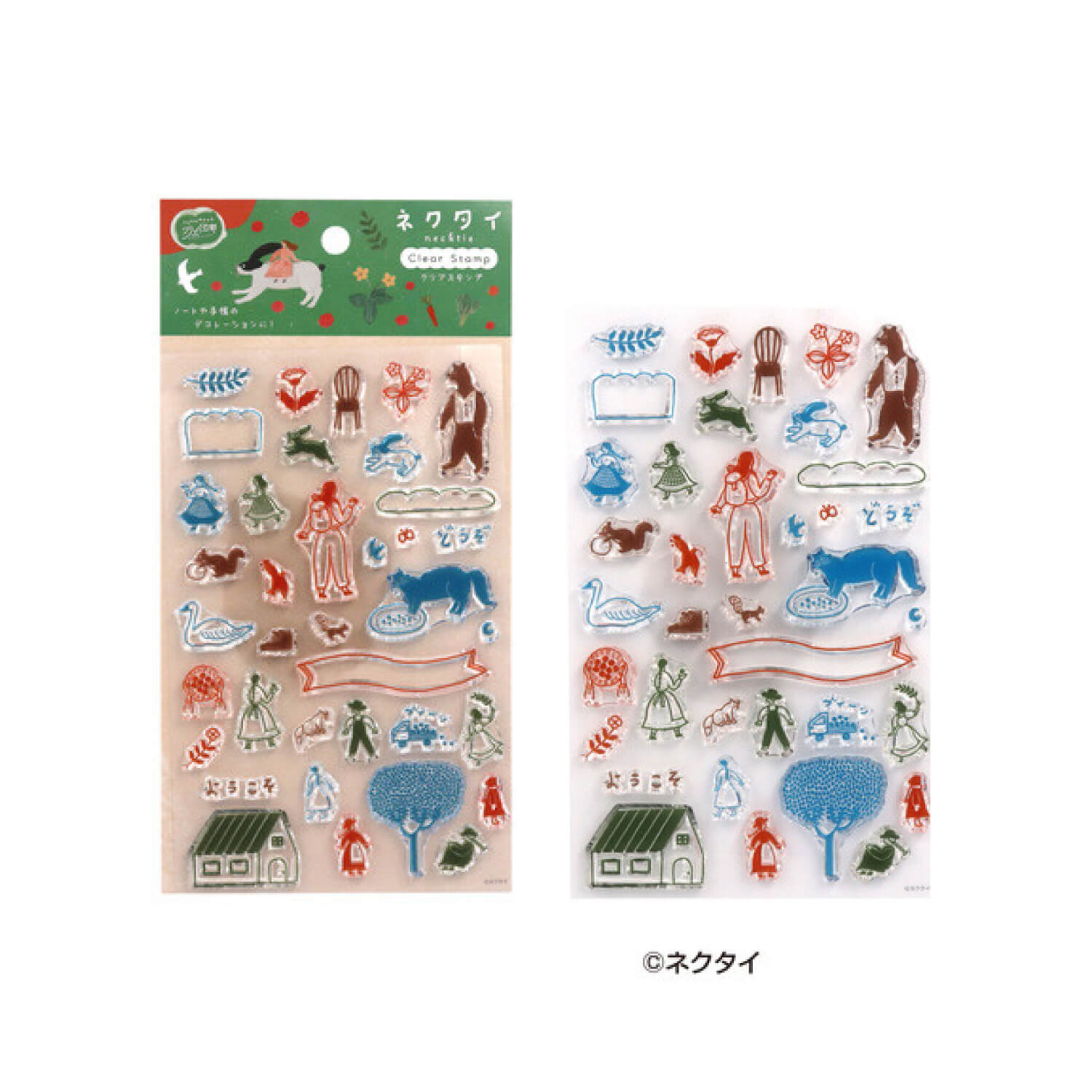 Komamono Lab x Necktie Clear Stamp