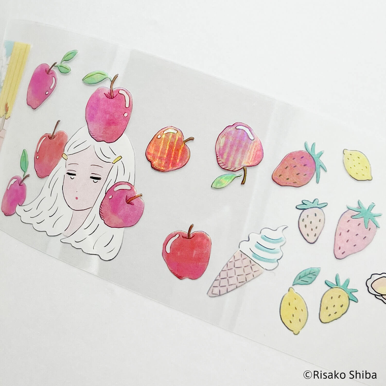 Komamono Lab x Risako Shiba Clear Roll Sticker