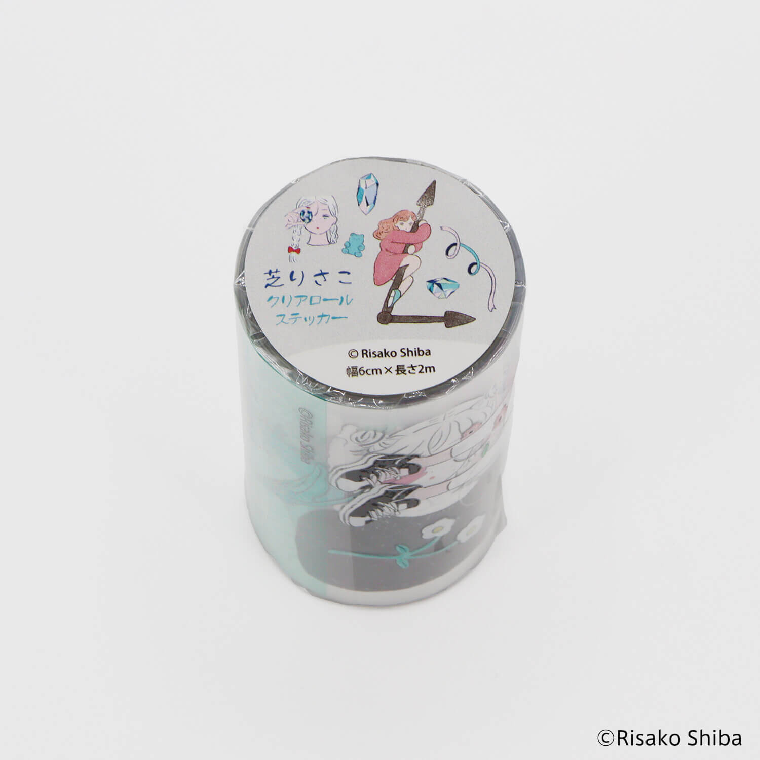 Komamono Lab x Risako Shiba Clear Roll Sticker