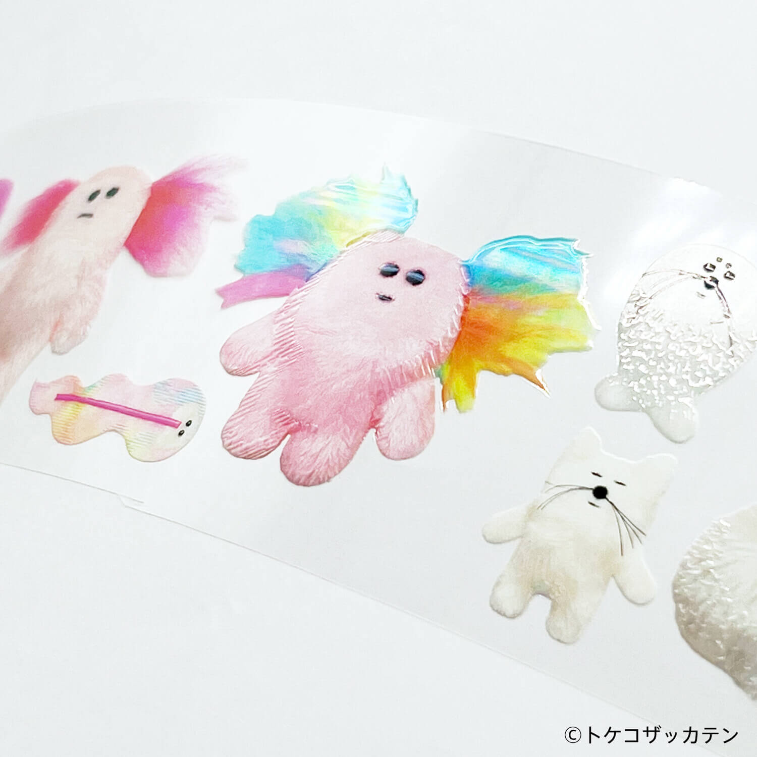 Komamono Lab x Tokeko Zakkaten Clear Roll Sticker