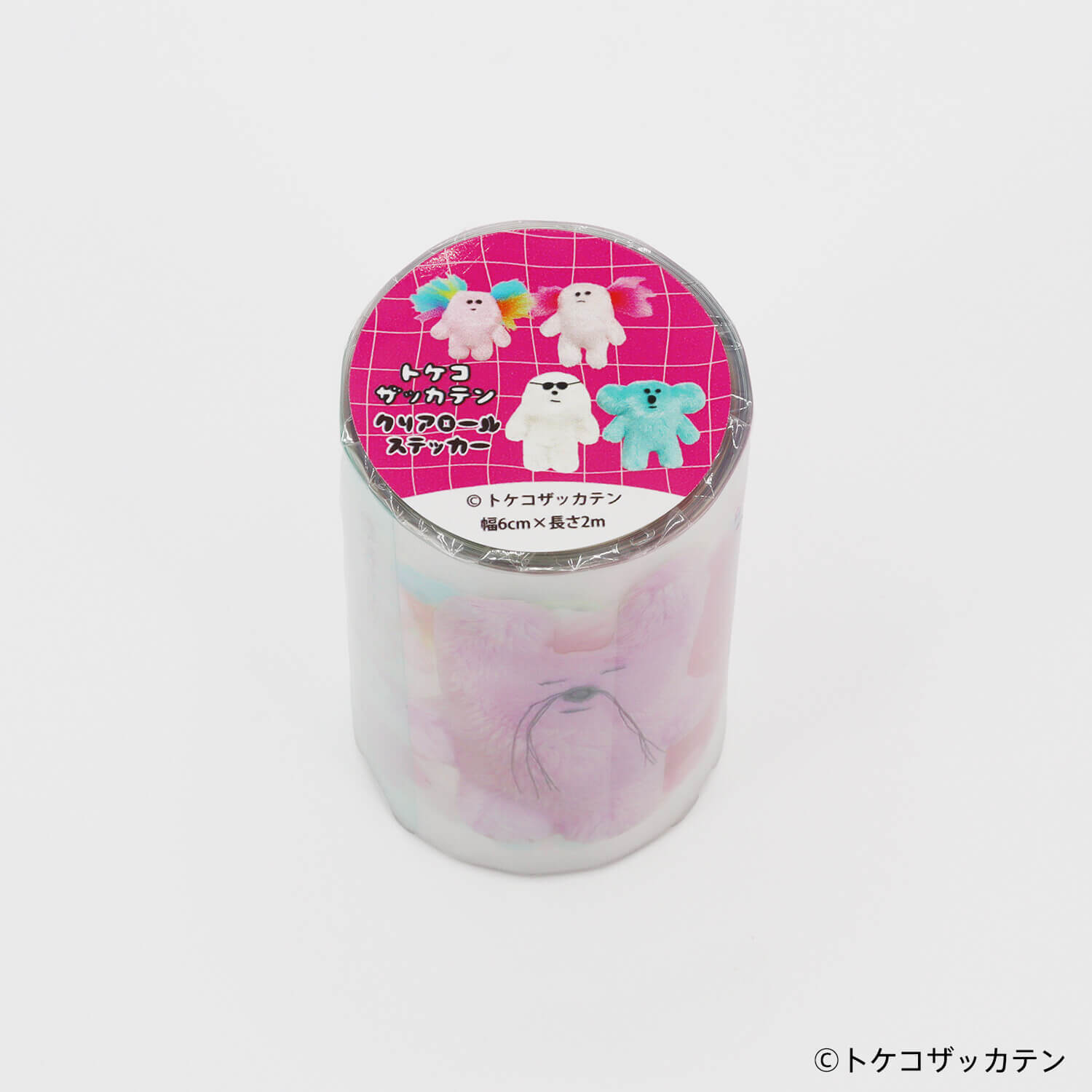 Komamono Lab x Tokeko Zakkaten Clear Roll Sticker