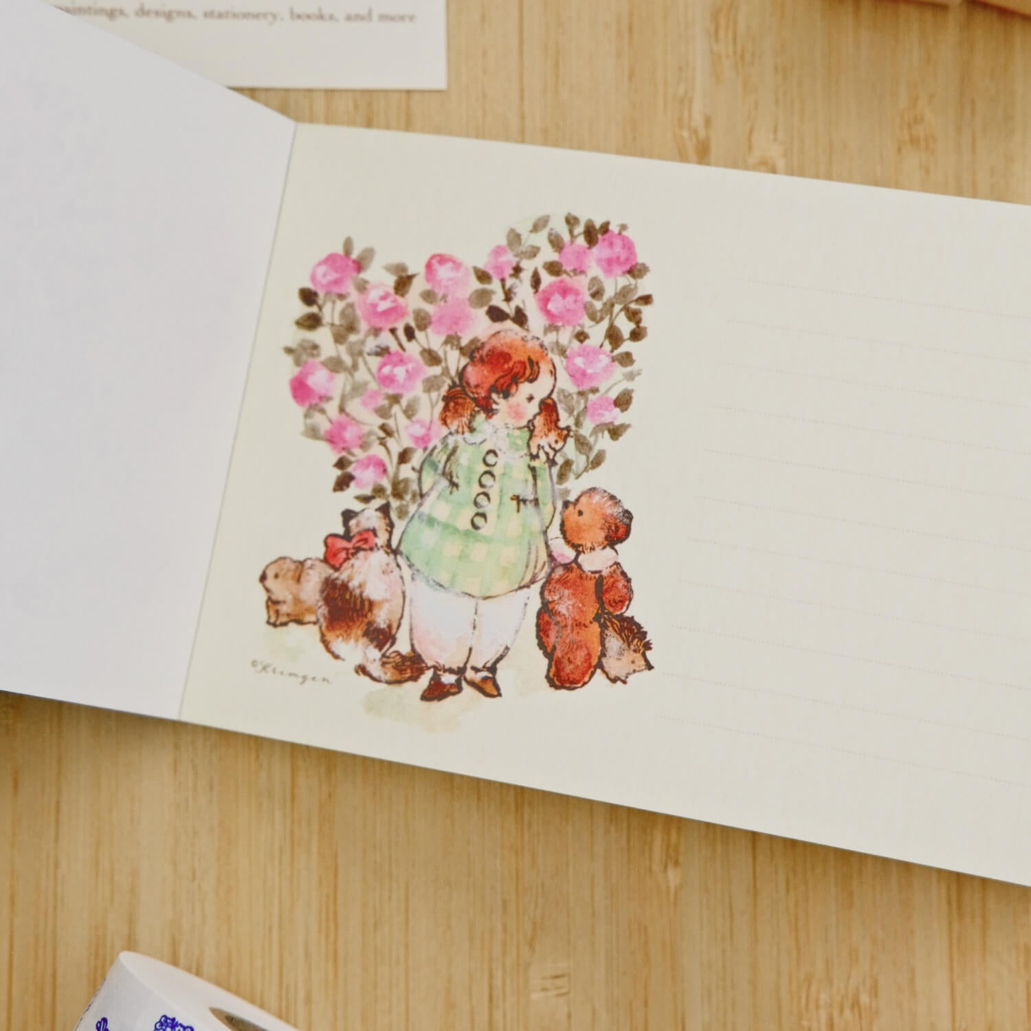 Krimgen Memo Pad – Red Roses