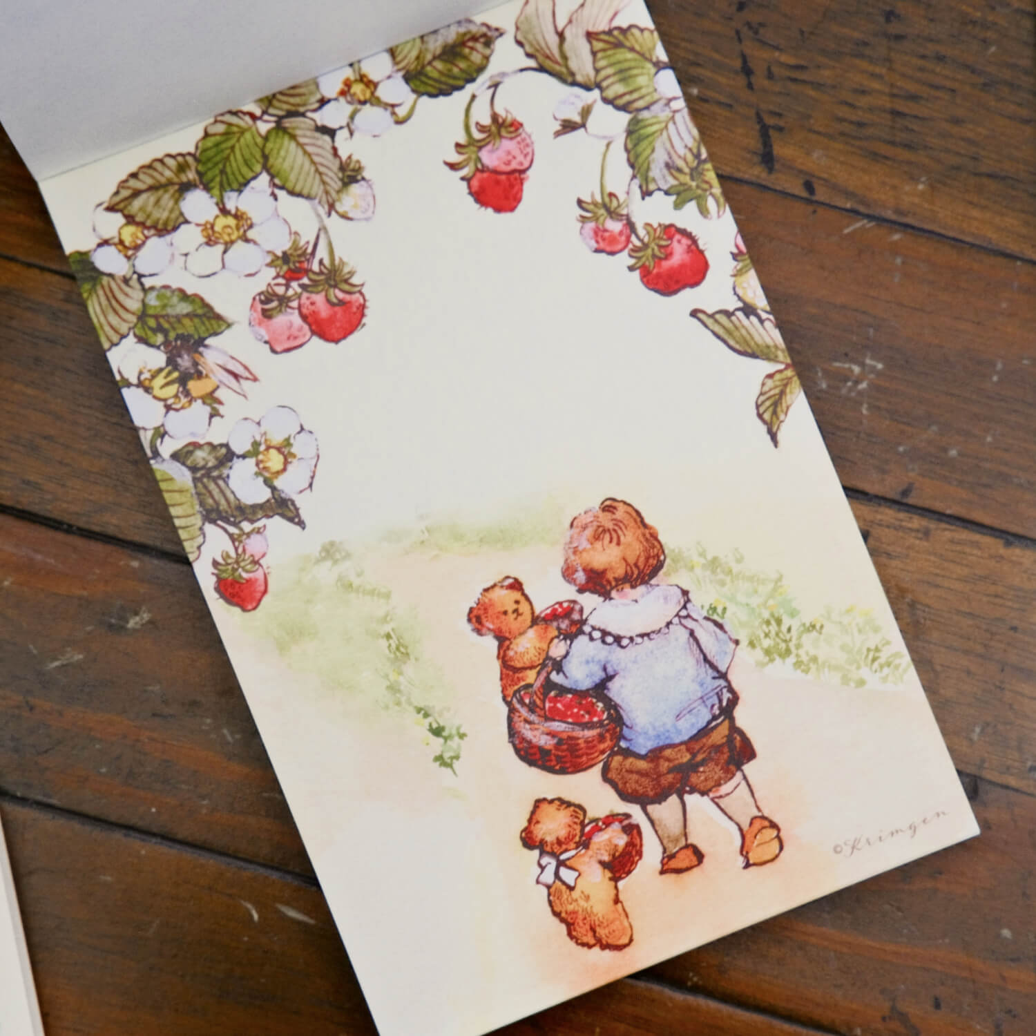 Krimgen Memo Pad – Strawberry Picking