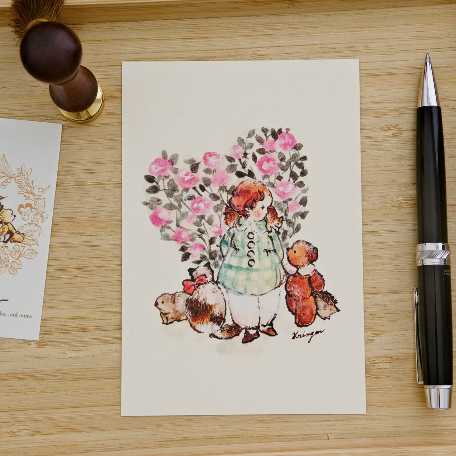 Krimgen Postcard – Red Roses