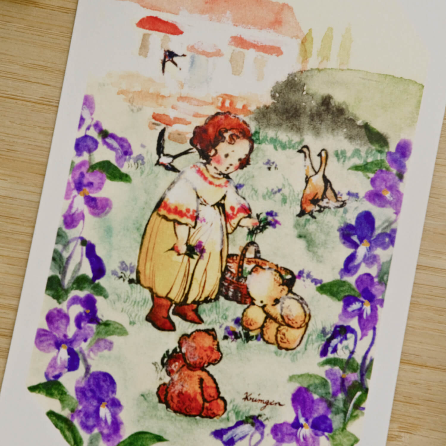 Krimgen Postcard – Violet Fields