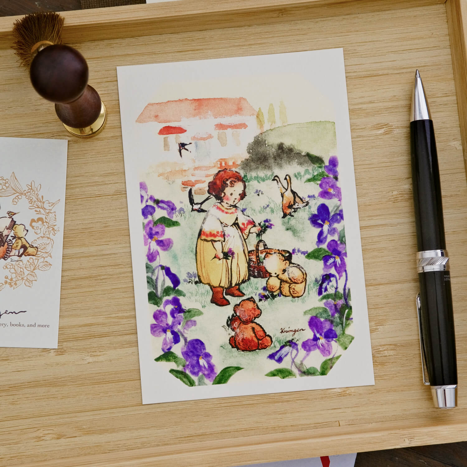 Krimgen Postcard – Violet Fields