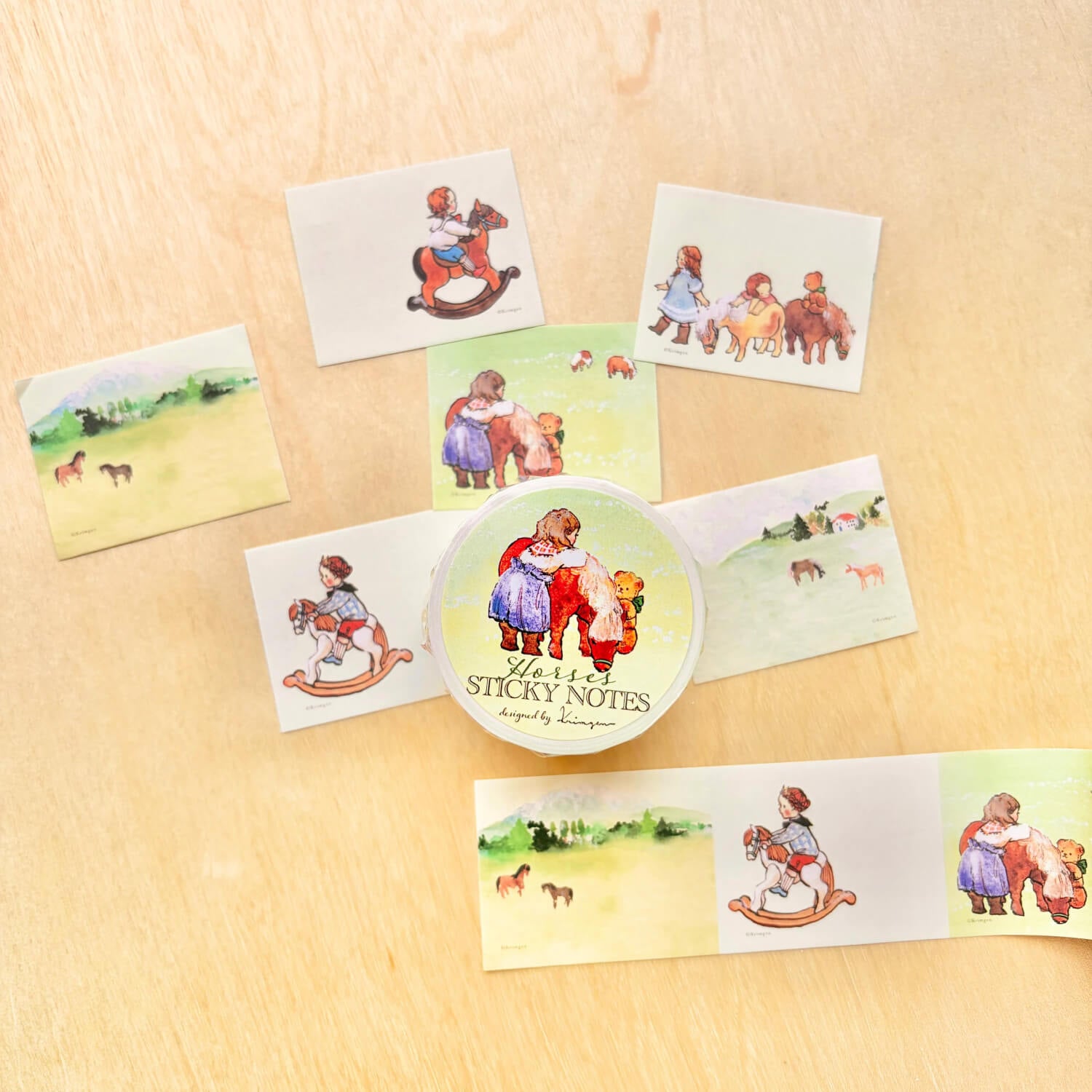 Krimgen Roll Sticky Notes – Horses