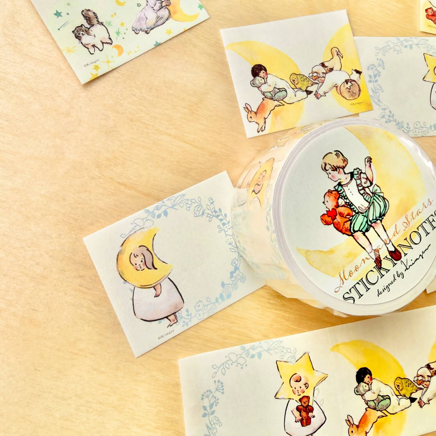 Krimgen Roll Sticky Notes – Moon