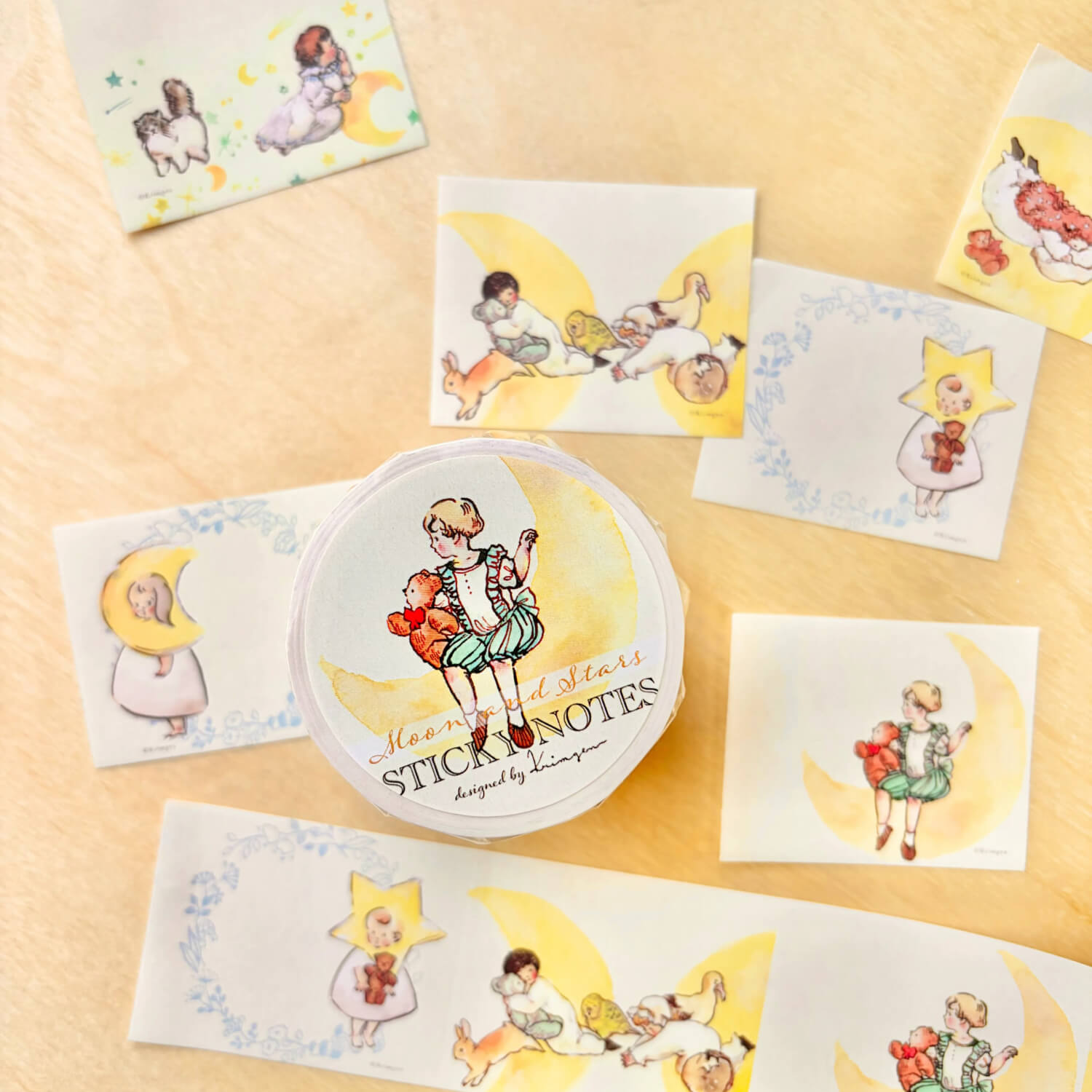 Krimgen Roll Sticky Notes – Moon