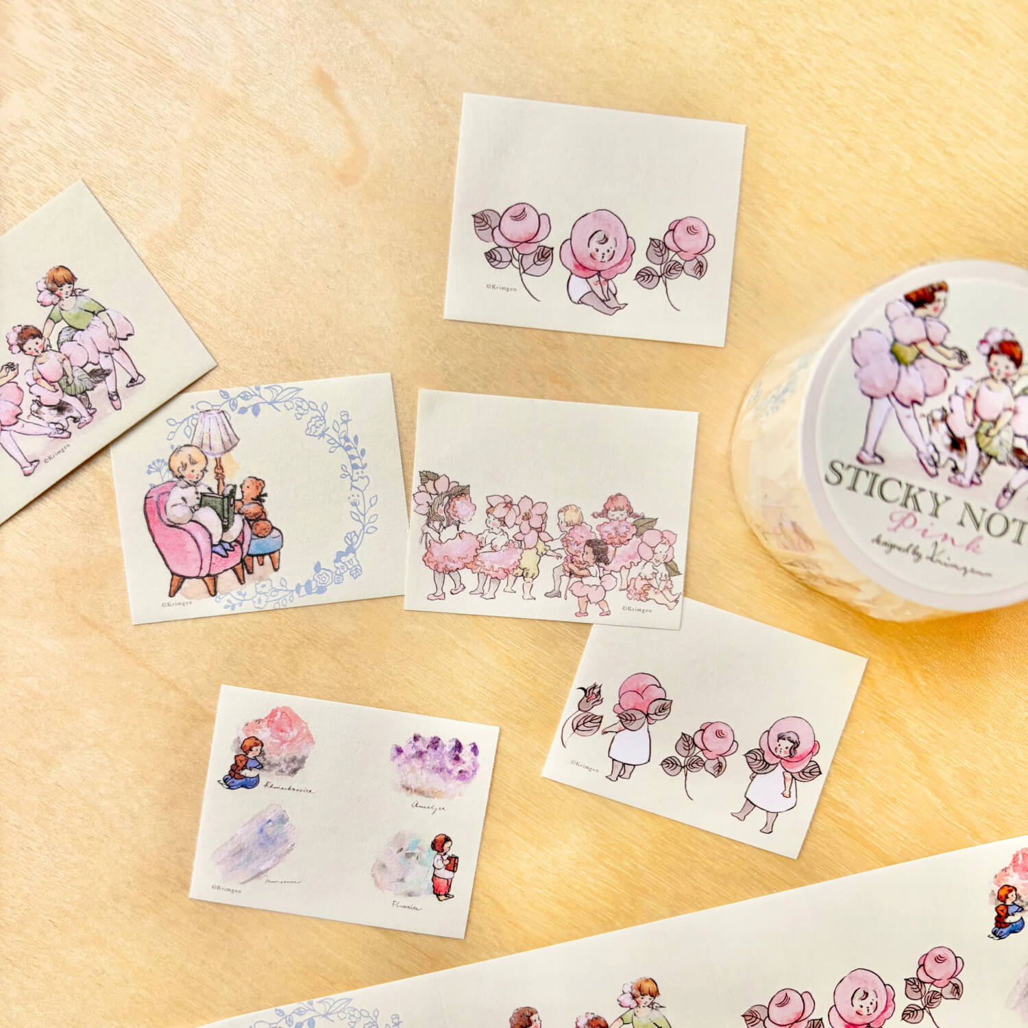 Krimgen Roll Sticky Notes – Pink