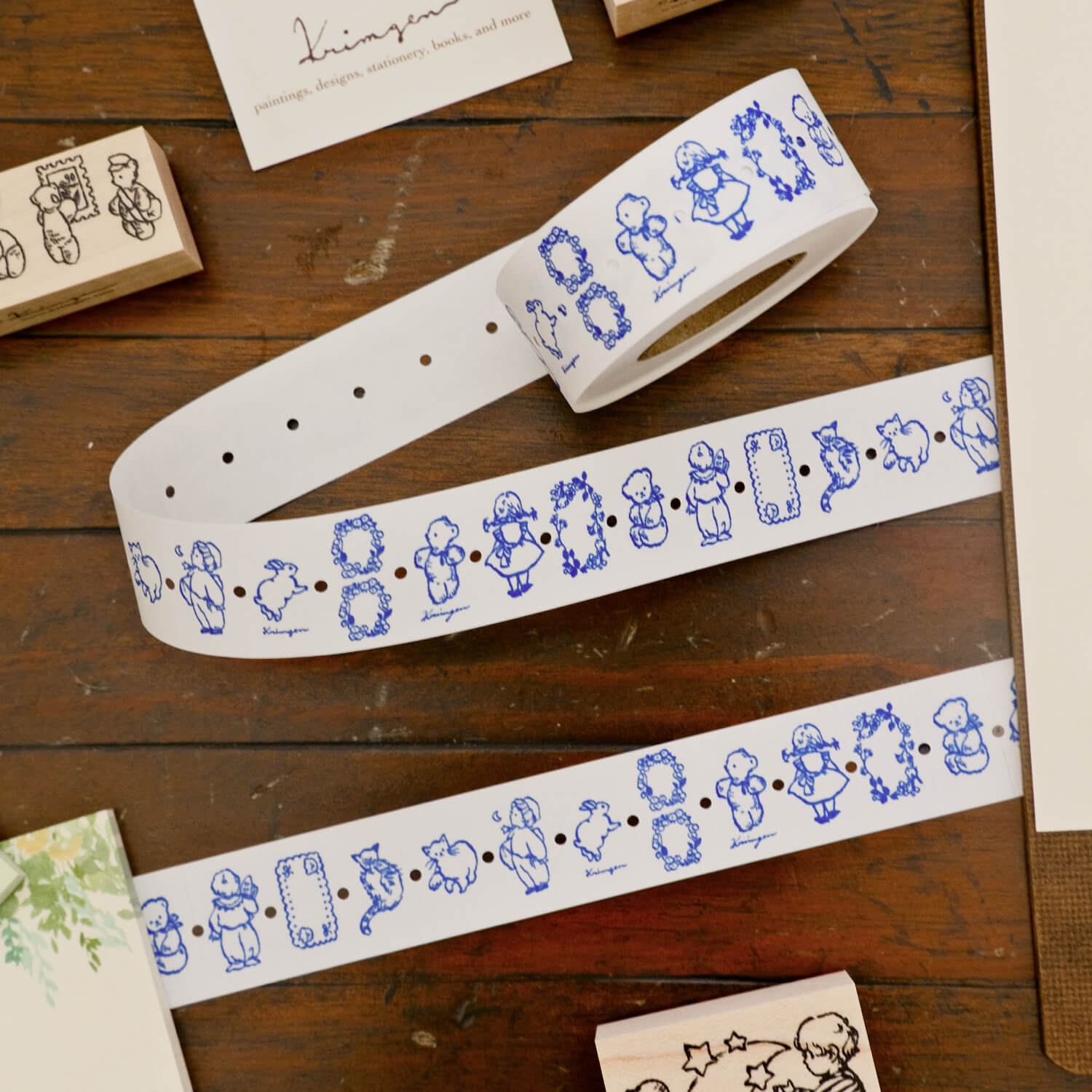 Krimgen Small Label Stickers – Blue
