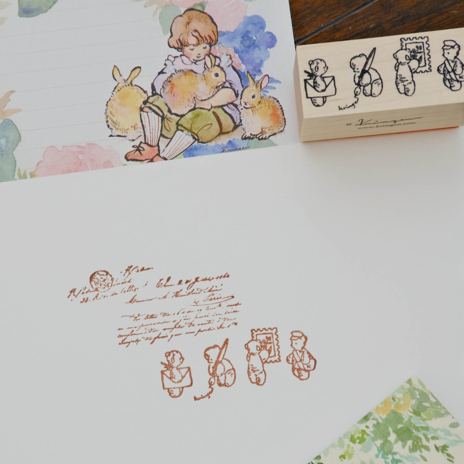 Krimgen Stamp – Letters and Bears